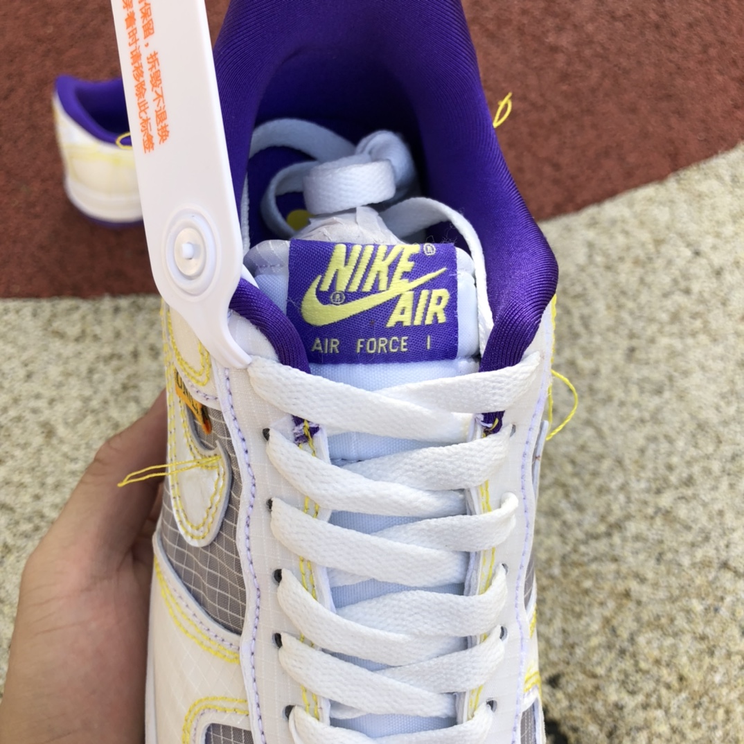 Union LA x Nike Air force1 AF1白紫缝线 联名休闲板鞋cj9649-500