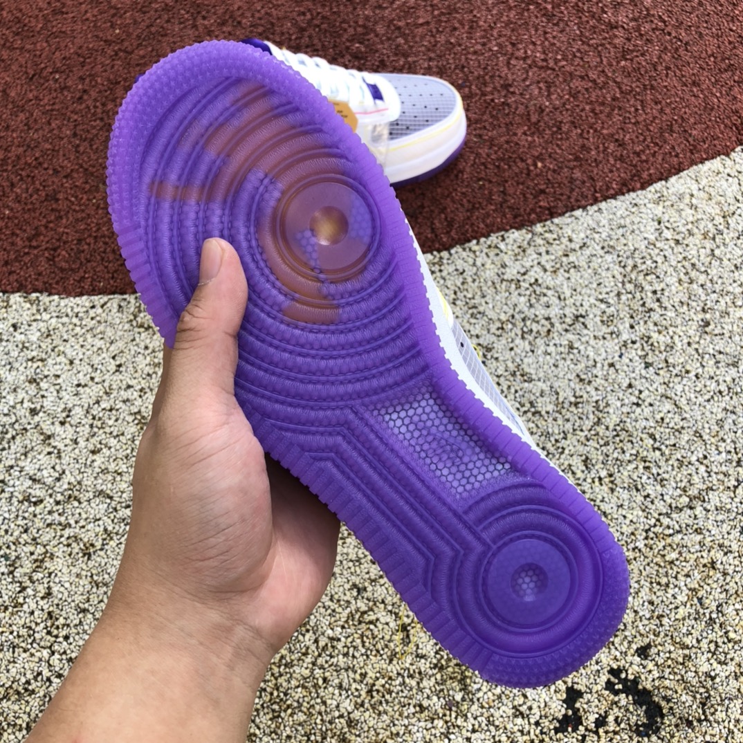 Union LA x Nike Air force1 AF1白紫缝线 联名休闲板鞋cj9649-500
