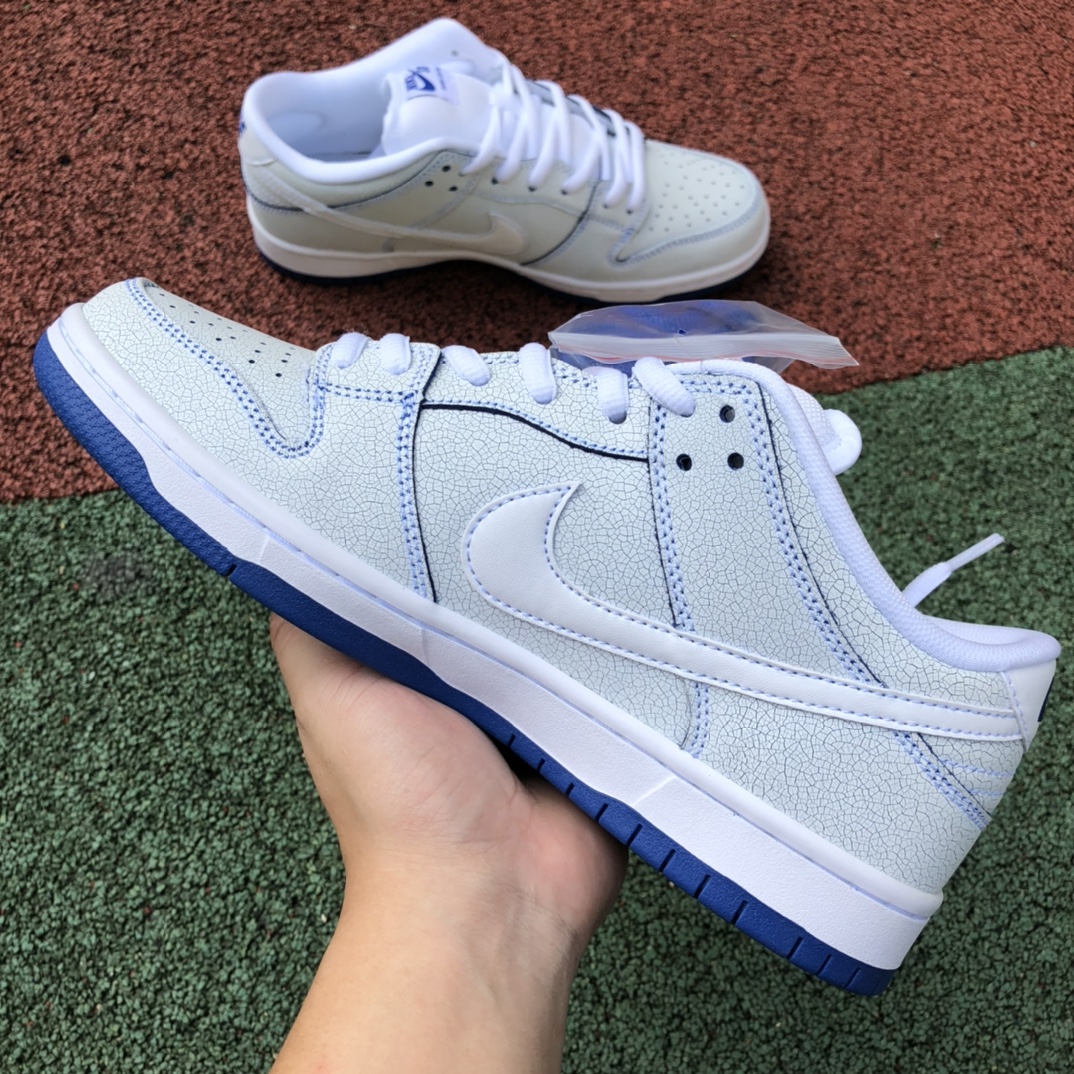 Dunk青花瓷  Nike Dunk Porcelain SB 白蓝/瓷器刮刮乐 爆裂纹 CJ6884-100