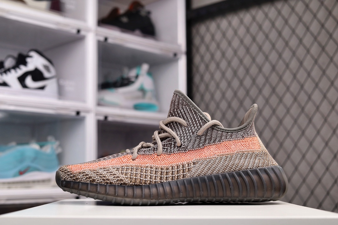 H0 公司级真爆材质原纸板原档案原楦头开模打造采用百宏织带及马克线进口镂空蚕丝半透明呼吸网纱材质又搞“全新配色”阿迪达斯 Yeezy Boost 350 V2″Ash Pearl”椰子百搭轻便爆米花中底休闲运动慢跑鞋