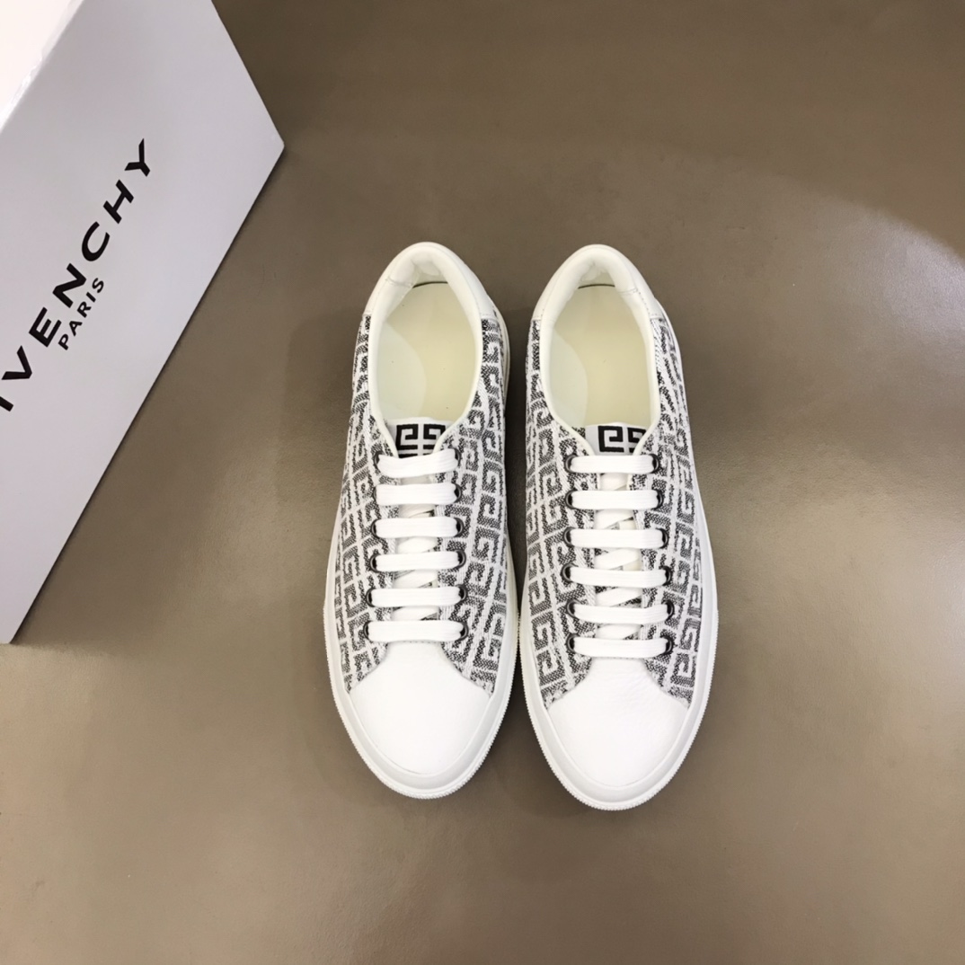 GIVENCHY纪梵希   进口牛皮拼接帆布男士经典百搭低帮运动鞋