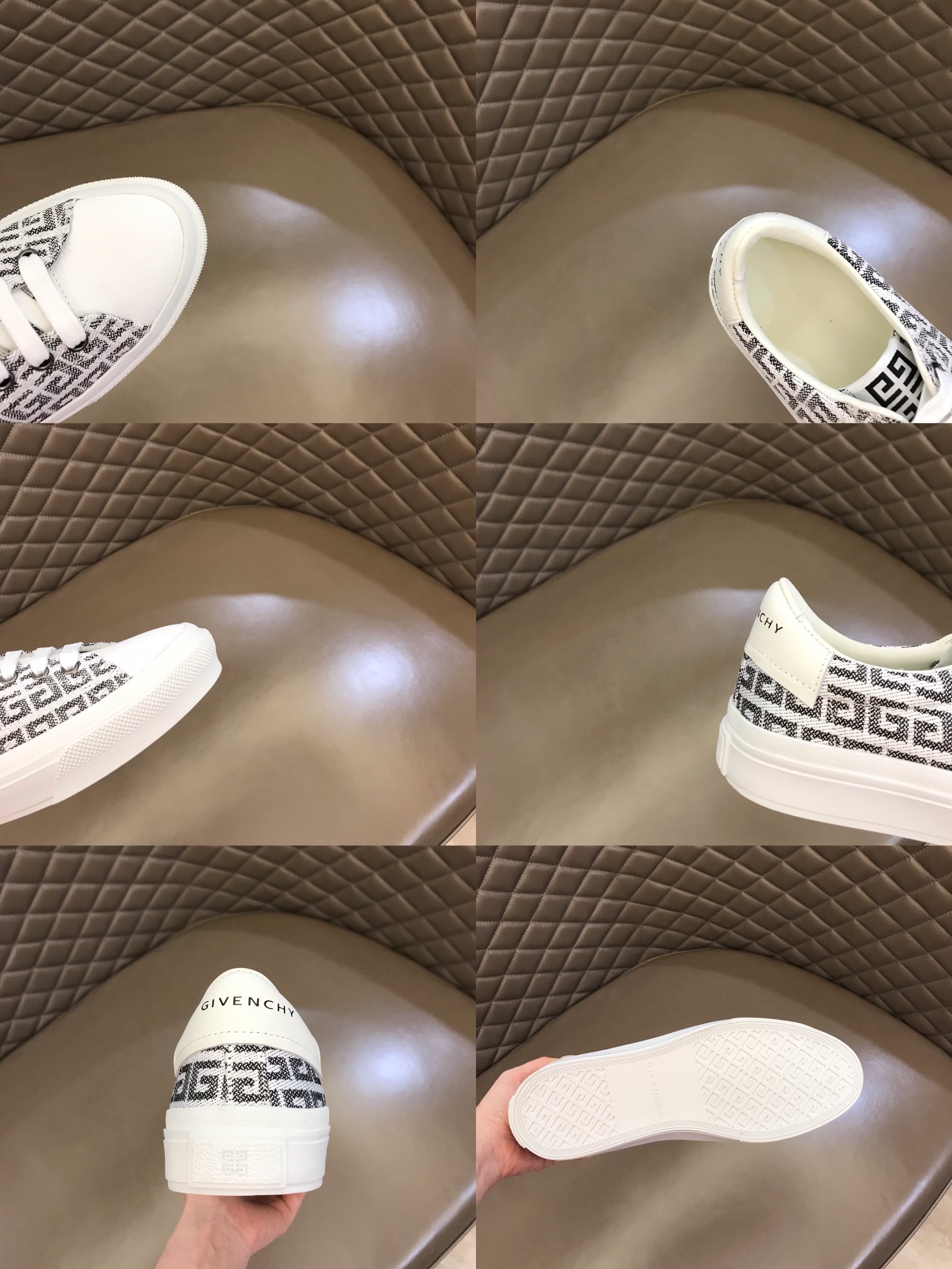 GIVENCHY纪梵希   进口牛皮拼接帆布男士经典百搭低帮运动鞋