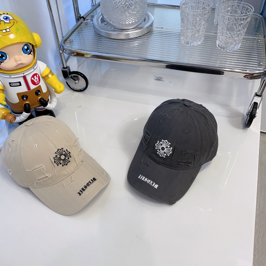 [Chrome Hearts Hats]Croxin new model Baseball cap made by washing water High q