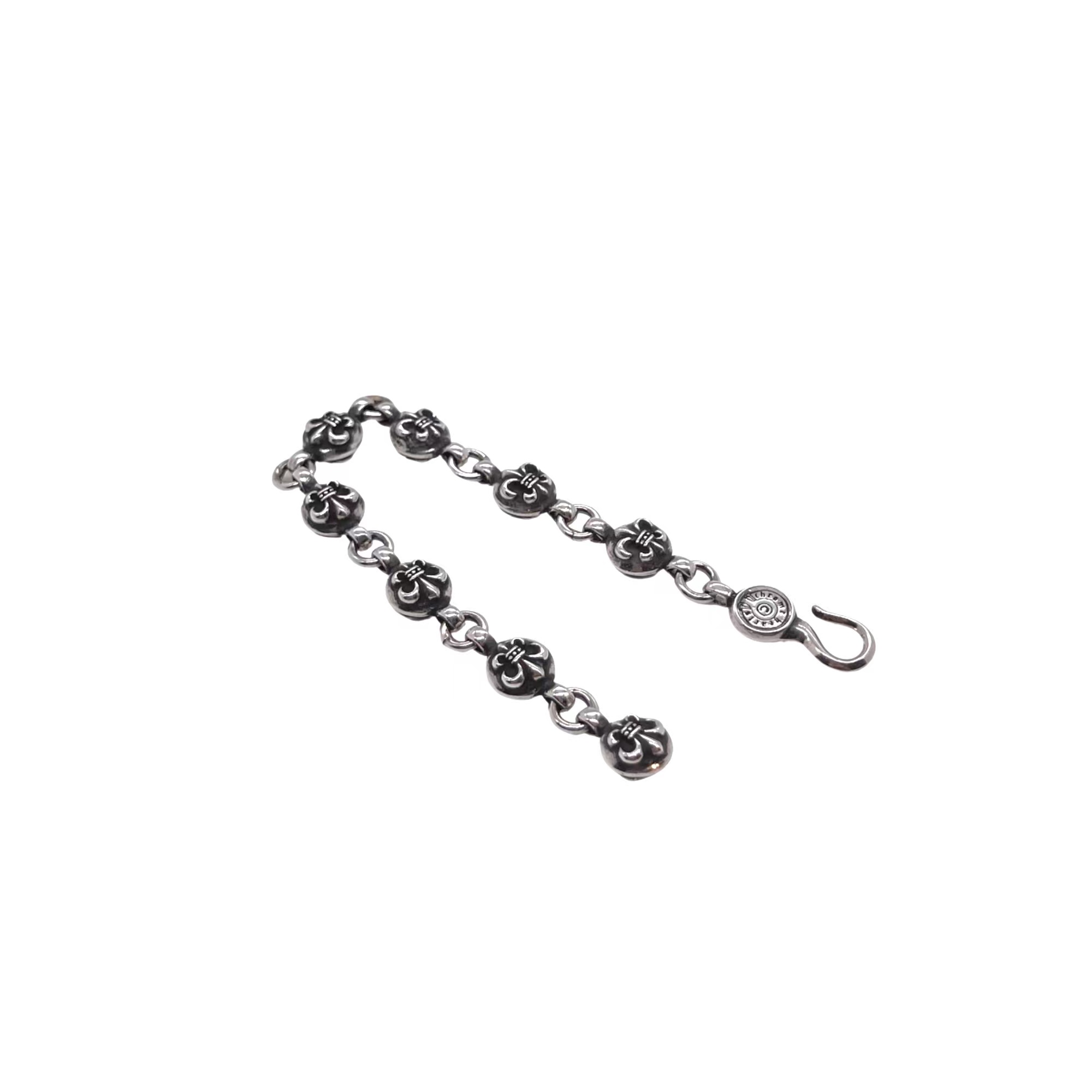 Chrome Hearts 𝐂𝐡𝐫𝐨𝐦𝐞 𝐡𝐞𝐚𝐫𝐭𝐬克罗心 童军花珠手链