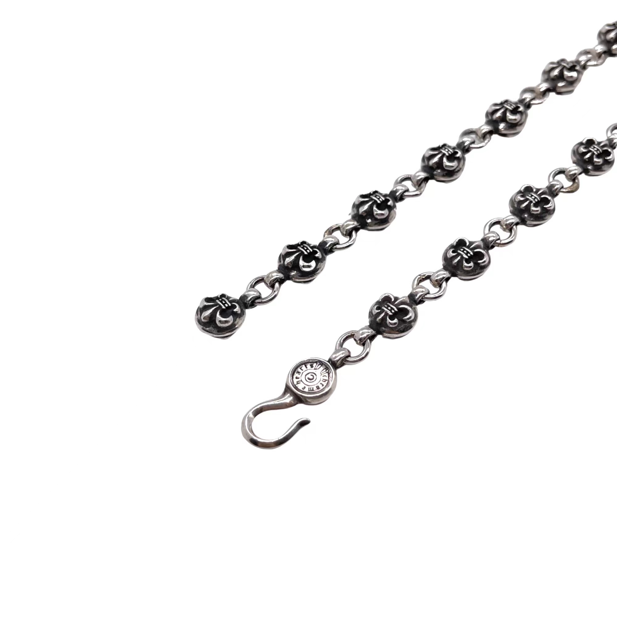 Chrome Hearts 𝐂𝐡𝐫𝐨𝐦𝐞 𝐡𝐞𝐚𝐫𝐭𝐬克罗心 童军花珠手链