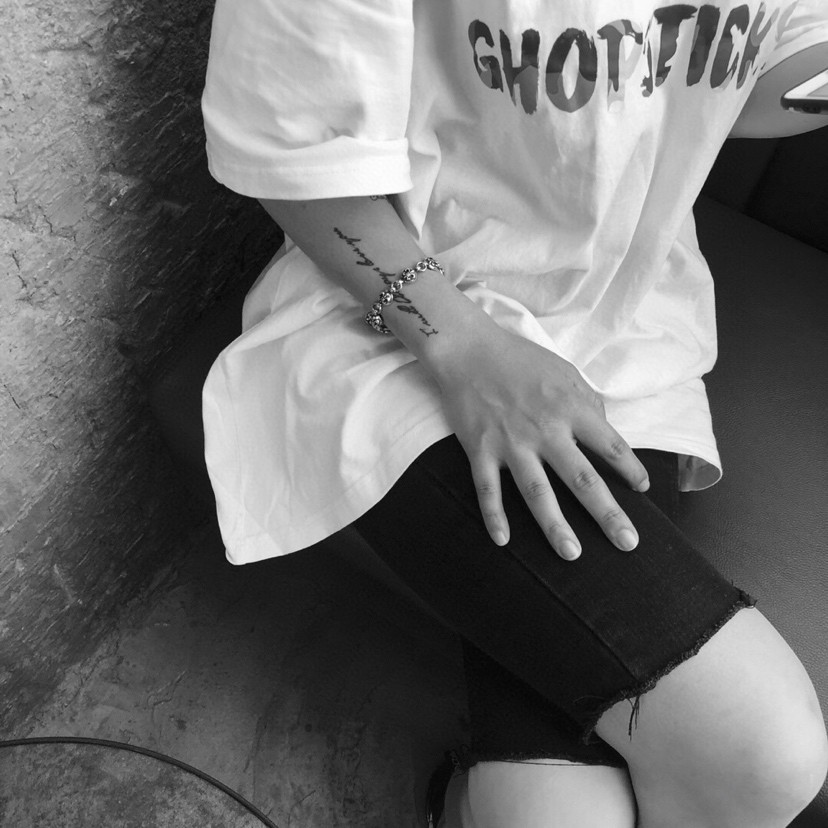 Chrome Hearts 𝐂𝐡𝐫𝐨𝐦𝐞 𝐡𝐞𝐚𝐫𝐭𝐬克罗心 童军花珠手链