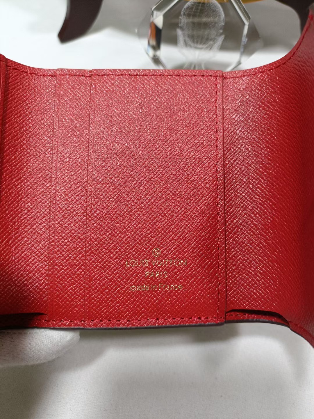 Premium Leather Bifold Wallet with credit cards inside