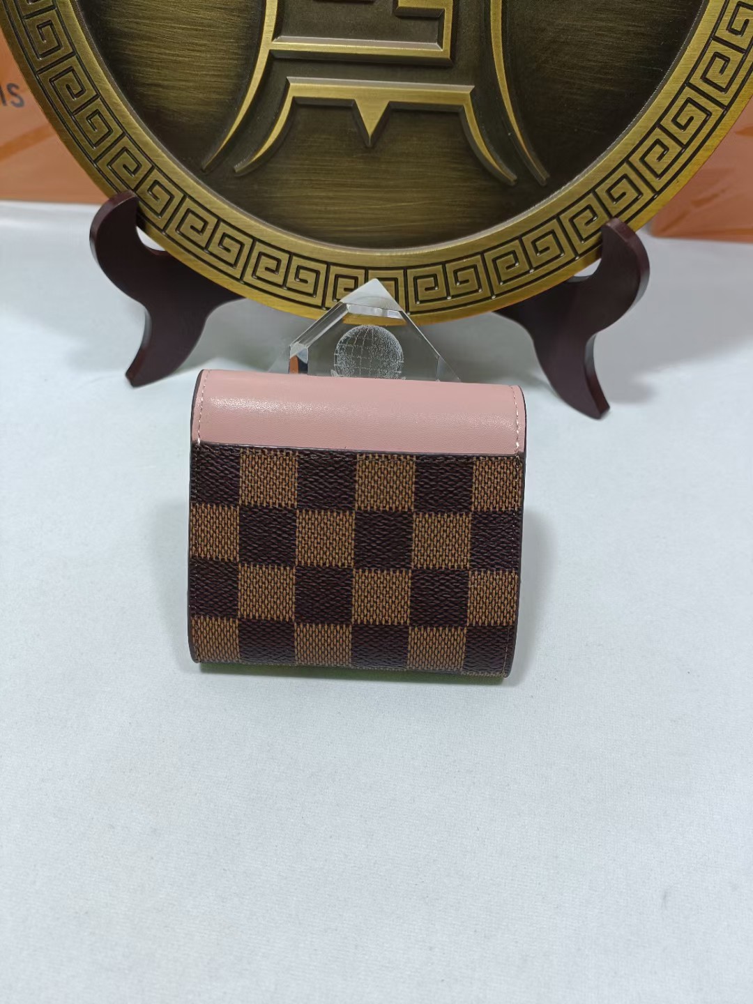 Open view of a premium leather bifold wallet showing card slots