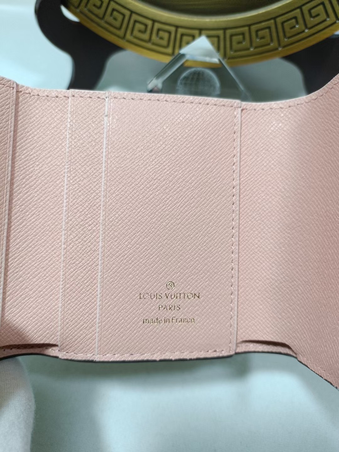 Premium Leather Bifold Wallet with credit cards inside