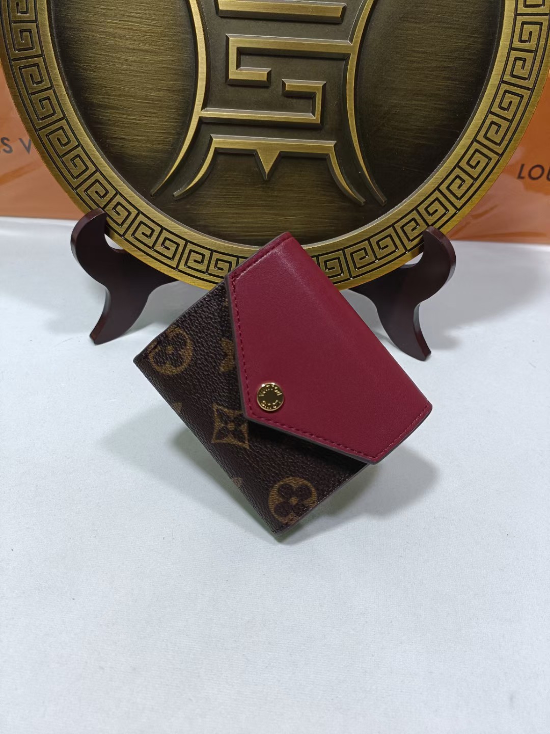 Close-up of premium leather bifold wallet texture