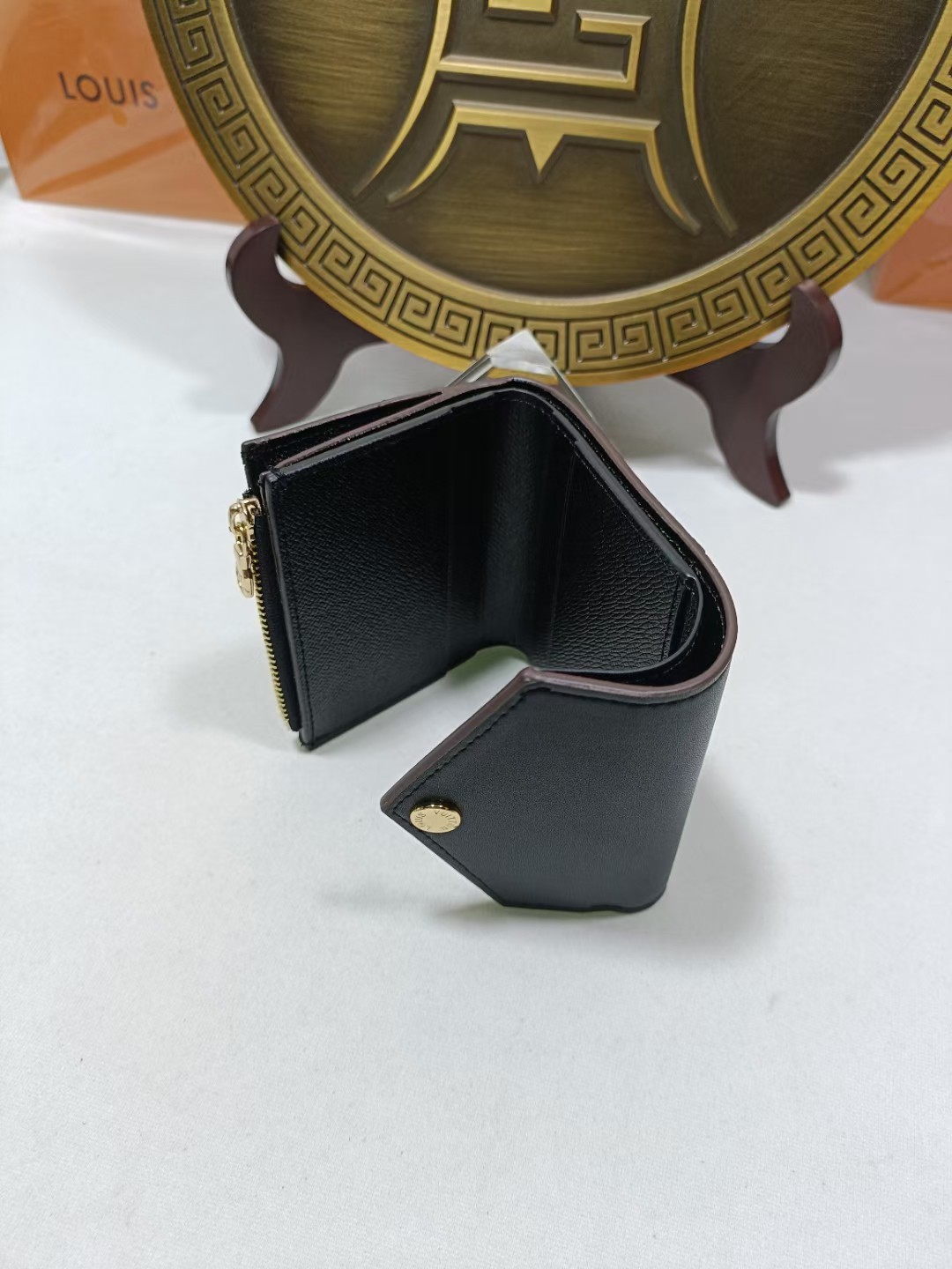 Leather wallet, back view