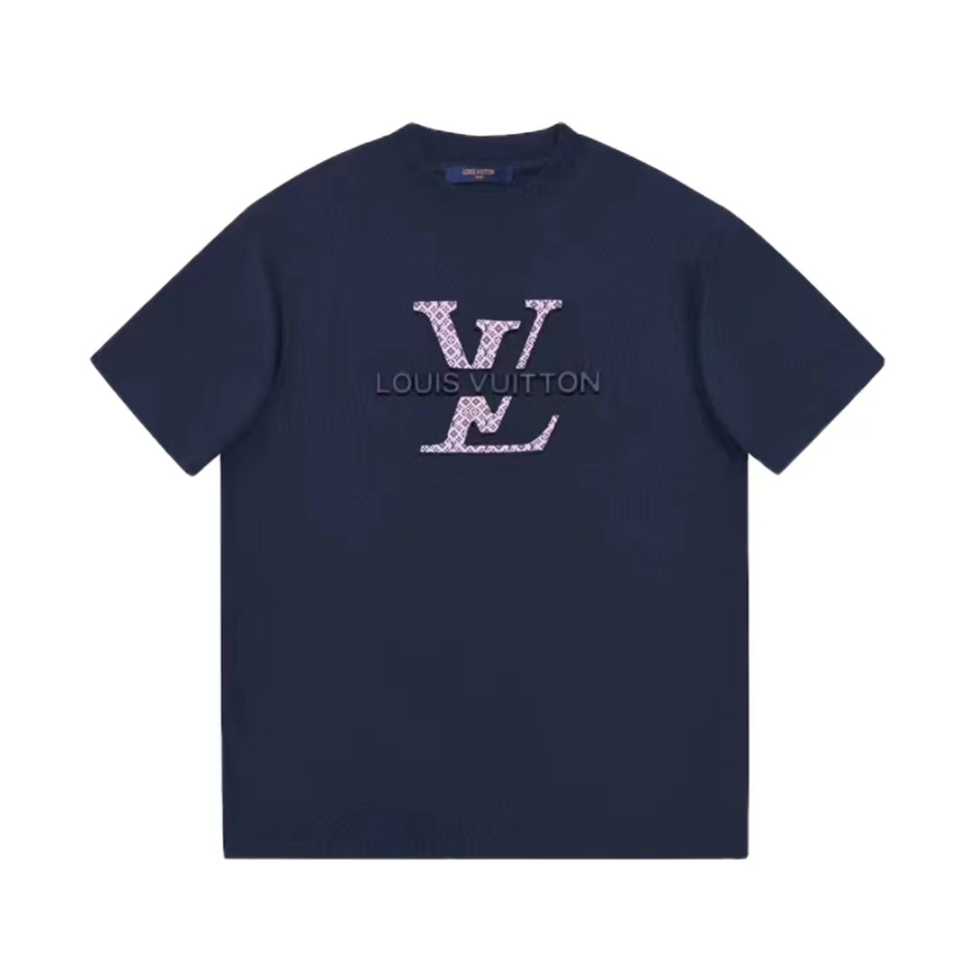 Louis Vuitton Acquistare Abbigliamento T-Shirt Bianco Unisex Cotone a maglia Lavorazione Collezione estiva Maniche corte