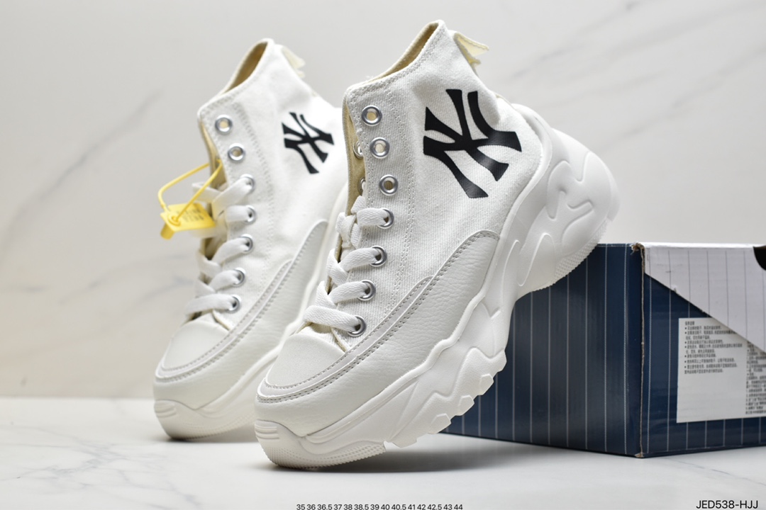 MLB Big Ball Chunky Canvas Low Retro Thick Sole Daddy Style Low Top All-match Casual Sports Jogging Shoes 32SHU1111