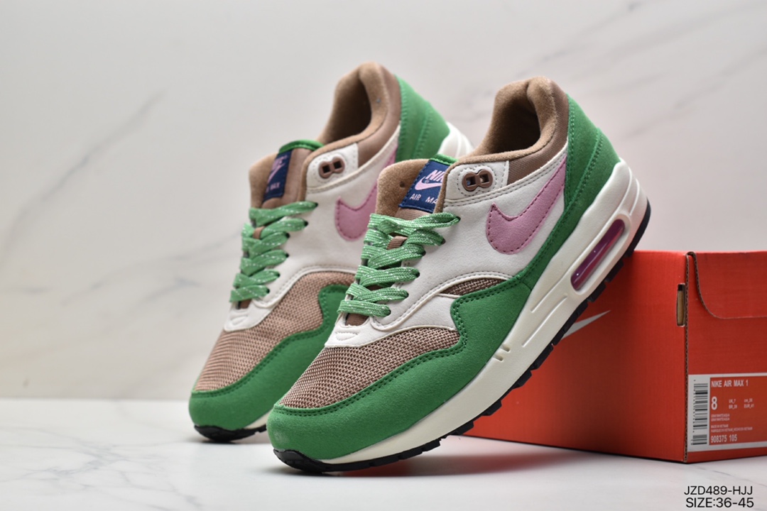140 真标复古气息十足,再次携手荷兰潮流名所兼街头品牌Patta x Nike Air Max 1 黑白灰DR9773-300