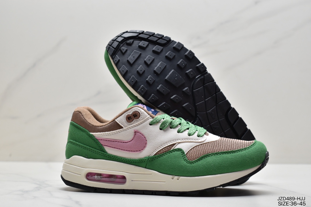 140 真标复古气息十足,再次携手荷兰潮流名所兼街头品牌Patta x Nike Air Max 1 黑白灰DR9773-300