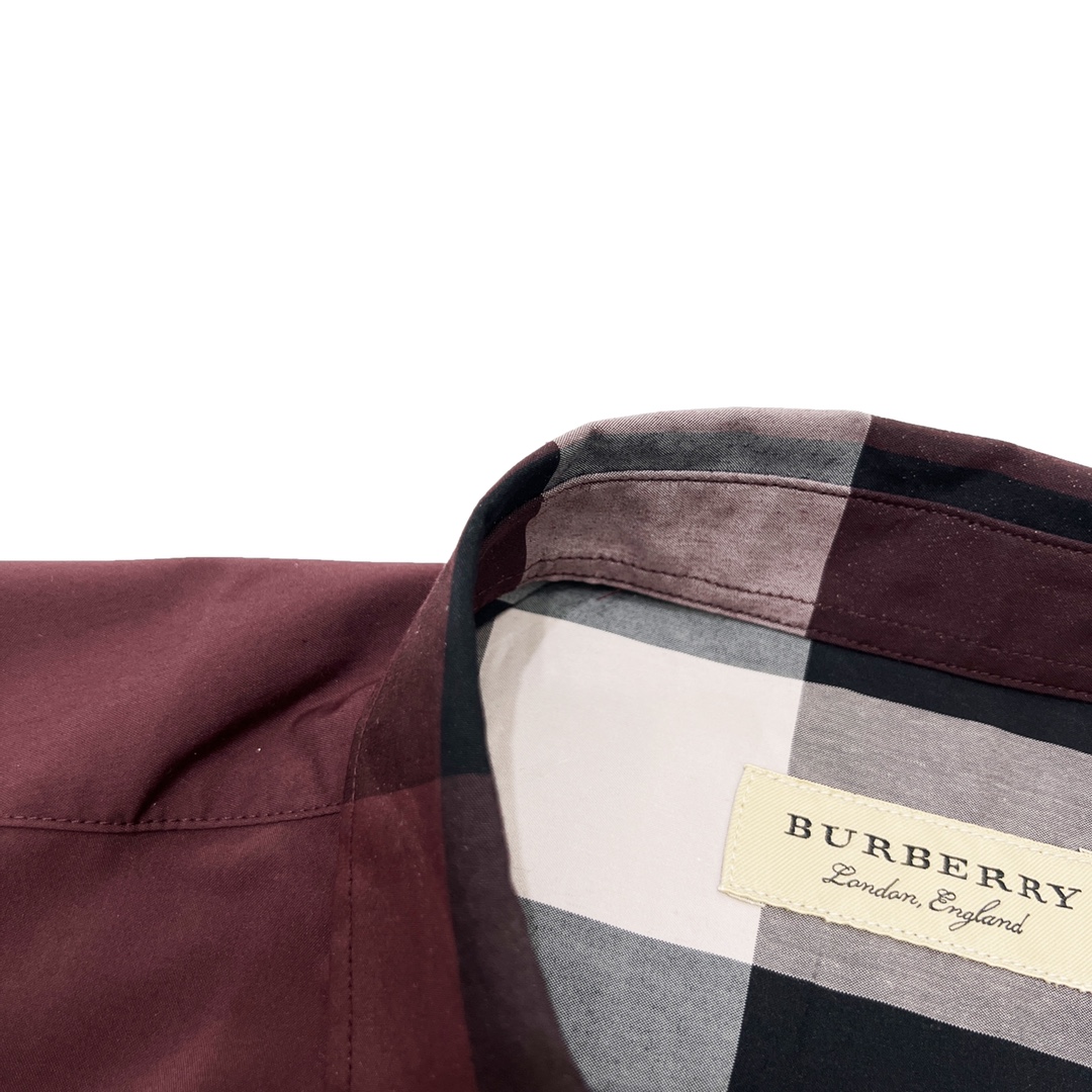 220 Burberry/巴宝莉 22ss 经典大格纹长袖衬衫定制原版一致20支精梳棉单线纱