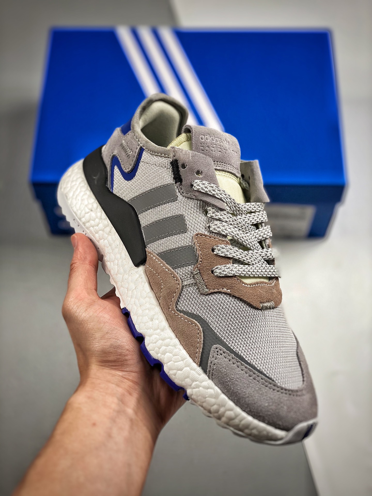 -2 Adidas Nite Jogger 2021 Boost Corredor nocturno Zapatillas de running retro Material original de fábrica Suela origi…