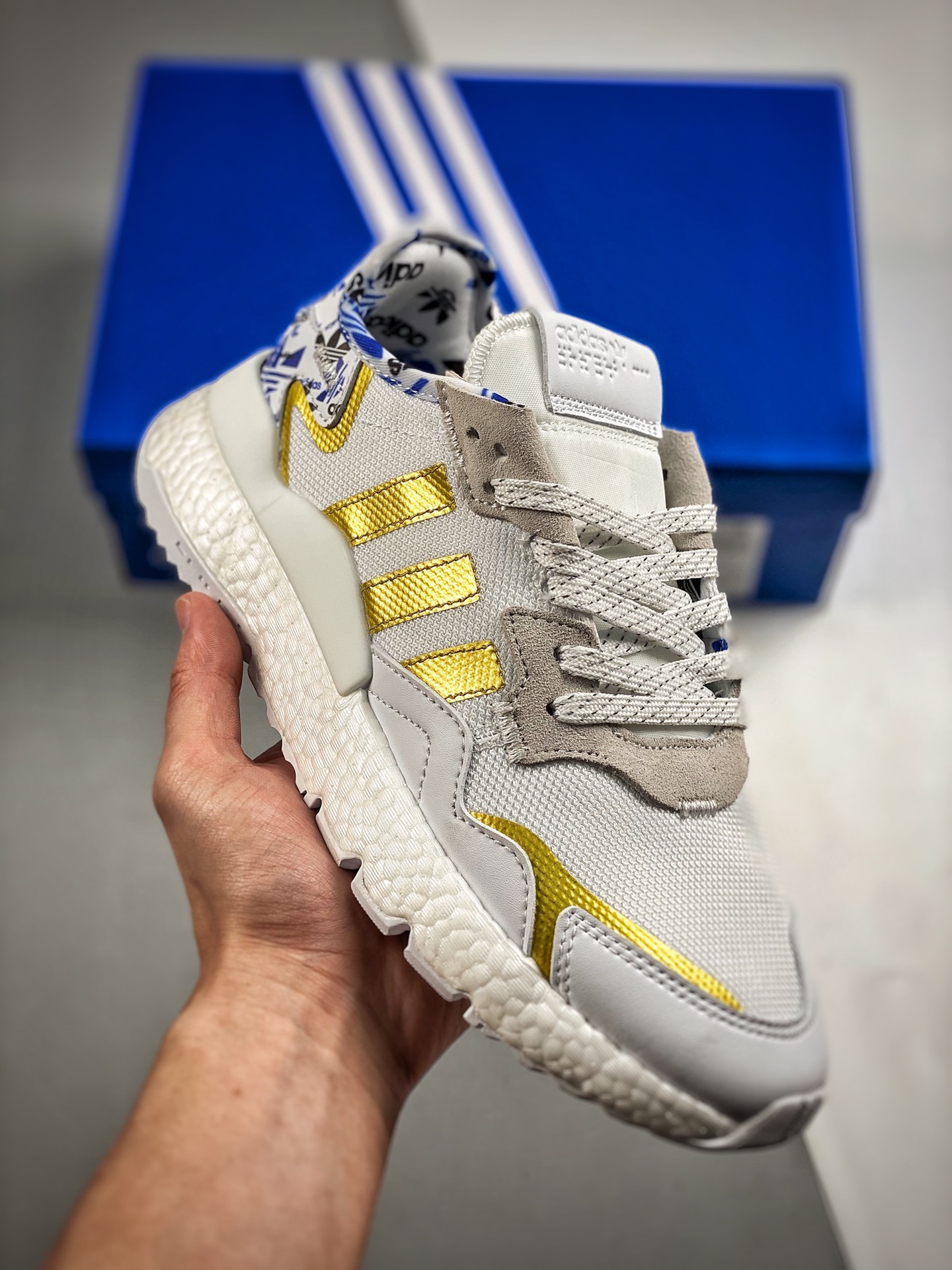 -2 Adidas Nite Jogger 2021 Boost Corredor nocturno Zapatillas de running retro Material original de fábrica Suela origi…