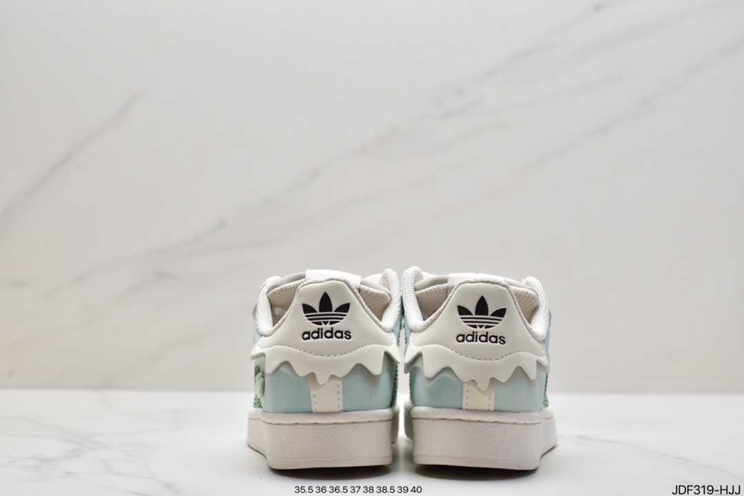 Adidas Adidas Clover Originals Superstar ”Sail/Green/Lace” Shell Head Series Low Top Classic All-match Casual Sports Sneakers GW4441