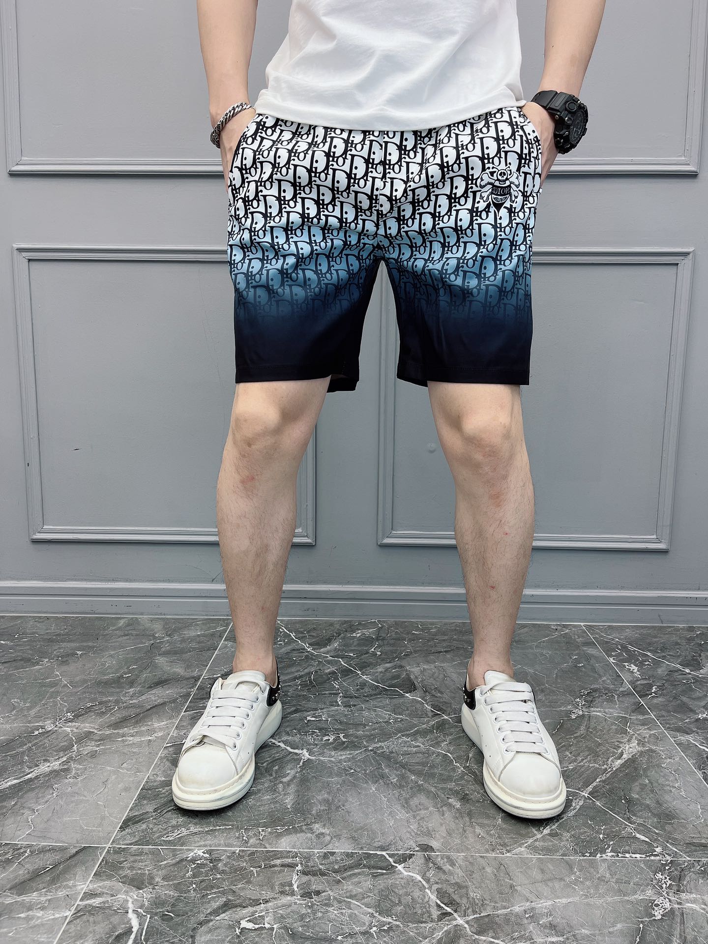Dior Clothing Shorts Printing Men Summer Collection Fashion Beach
