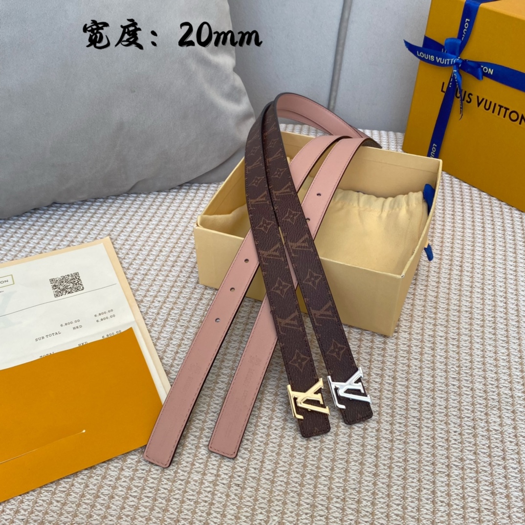 Louis Vuitton Belts Women Calfskin Cowhide