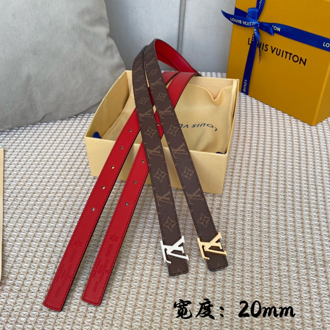 Louis Vuitton Wholesale
 Belts Women Calfskin Cowhide