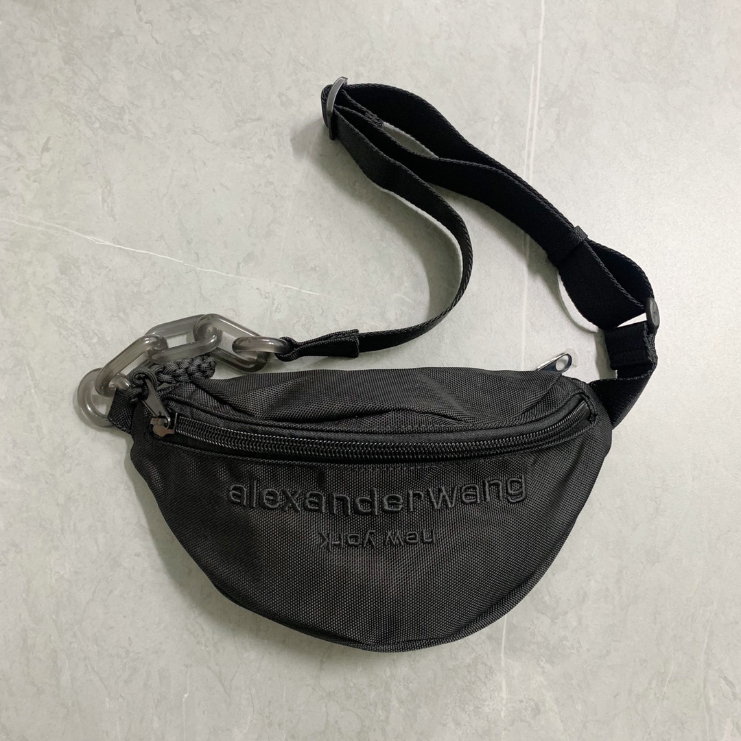 “Alexander Wang Nylon Gym Bag with Custom Embroidery Logo Design”