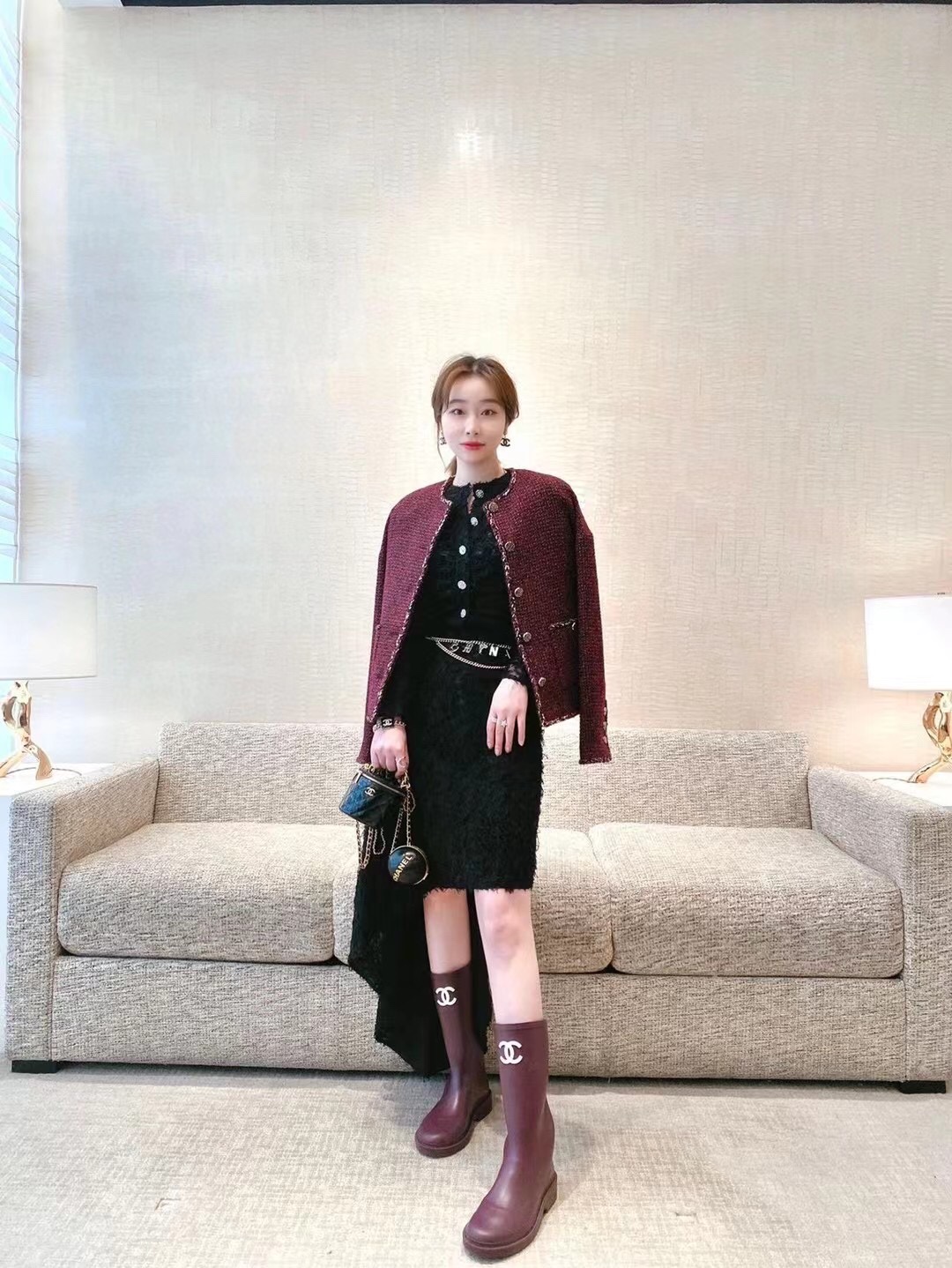 、小香 Chanel 2022新品黑白字母腰链 代购级别 一比一品质 香奈鹅 系列 经典cc logo 风格高级百搭 高