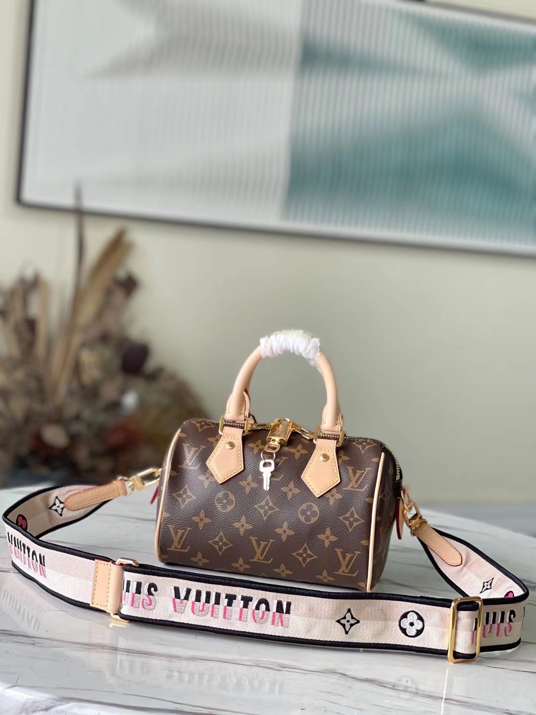 Louis Vuitton LV Speedy Handbags Travel Bags Monogram Canvas Cowhide Fabric M46234