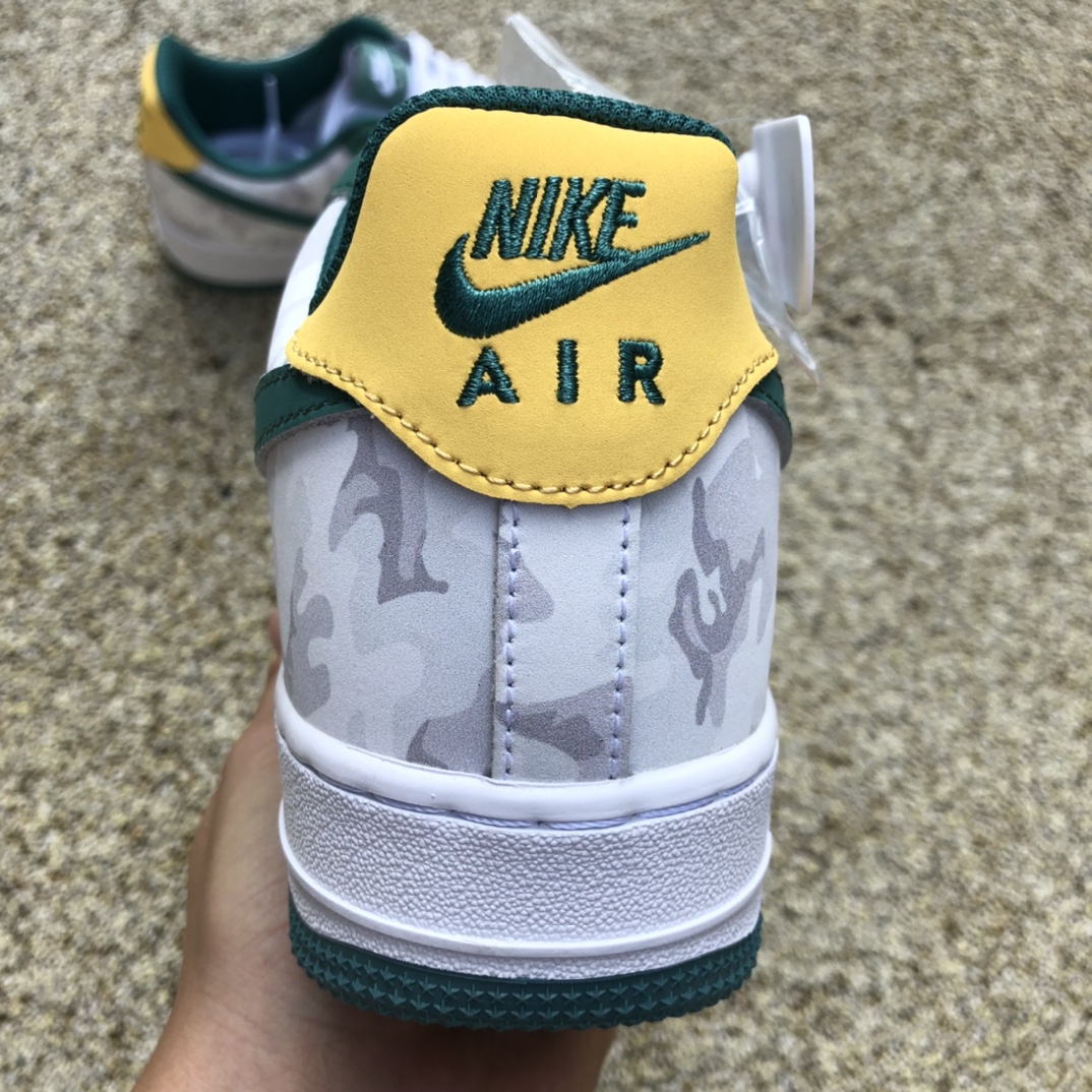 AF1白绿黄low  Nike Air Force 1’07 AF1 空军一号男子低帮板鞋 af1234-009