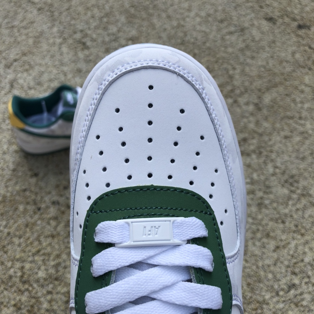 AF1白绿黄low  Nike Air Force 1’07 AF1 空军一号男子低帮板鞋 af1234-009
