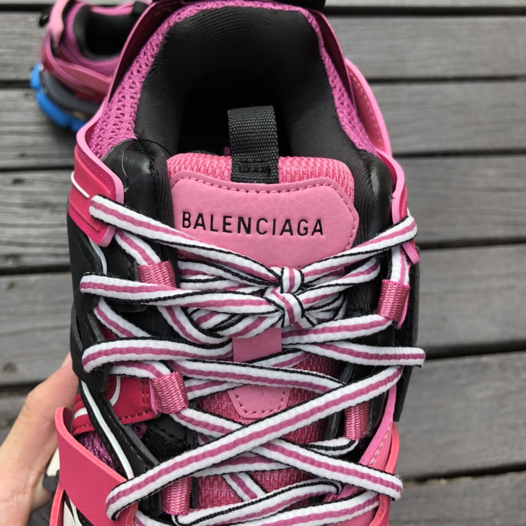 Balenciaga 3.0 Pink Blue Balenciaga Balenciaga Track Fashion Breathable Dad Shoes