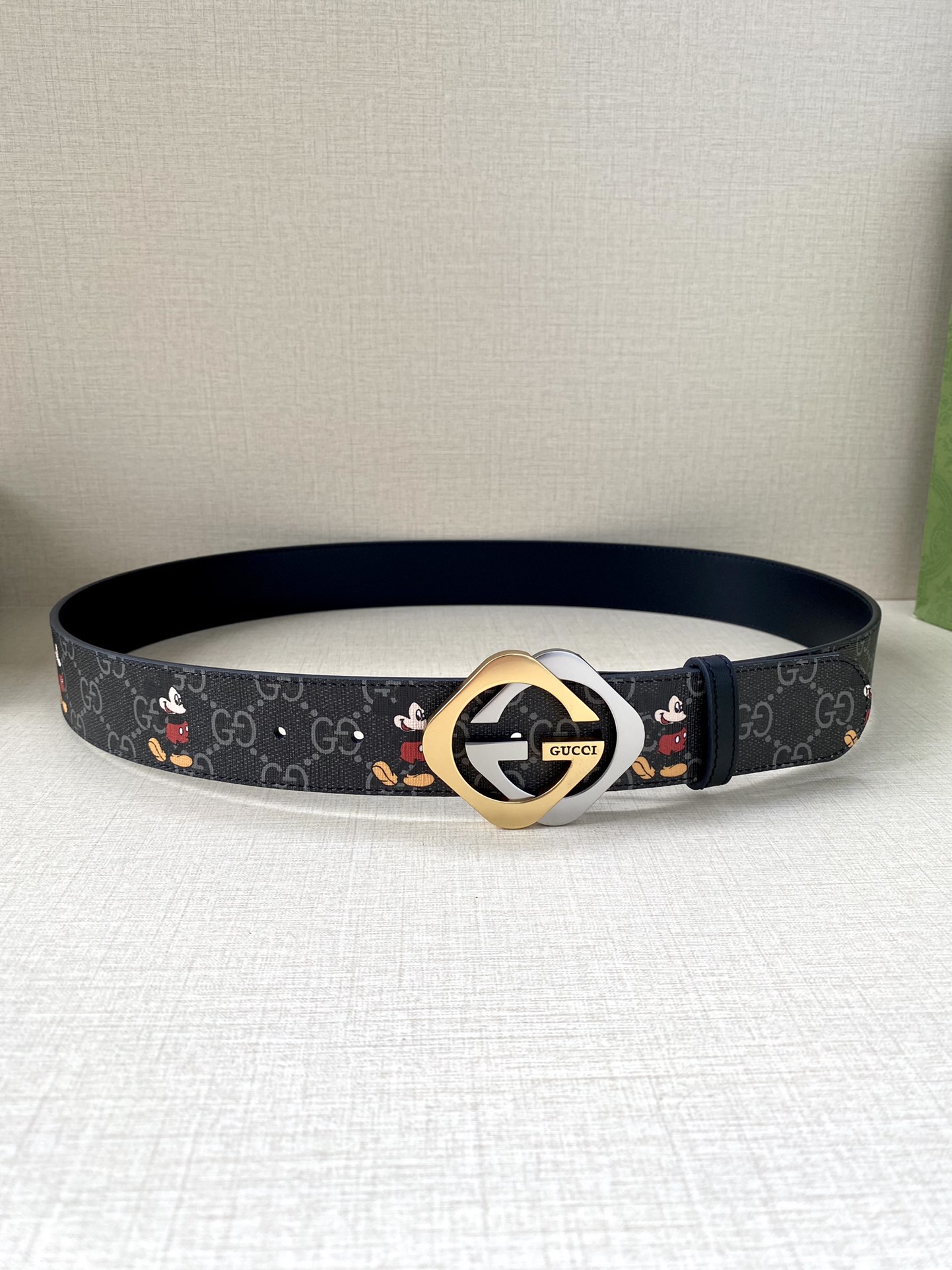 宽度4.0cmGUCCI米奇动漫图案