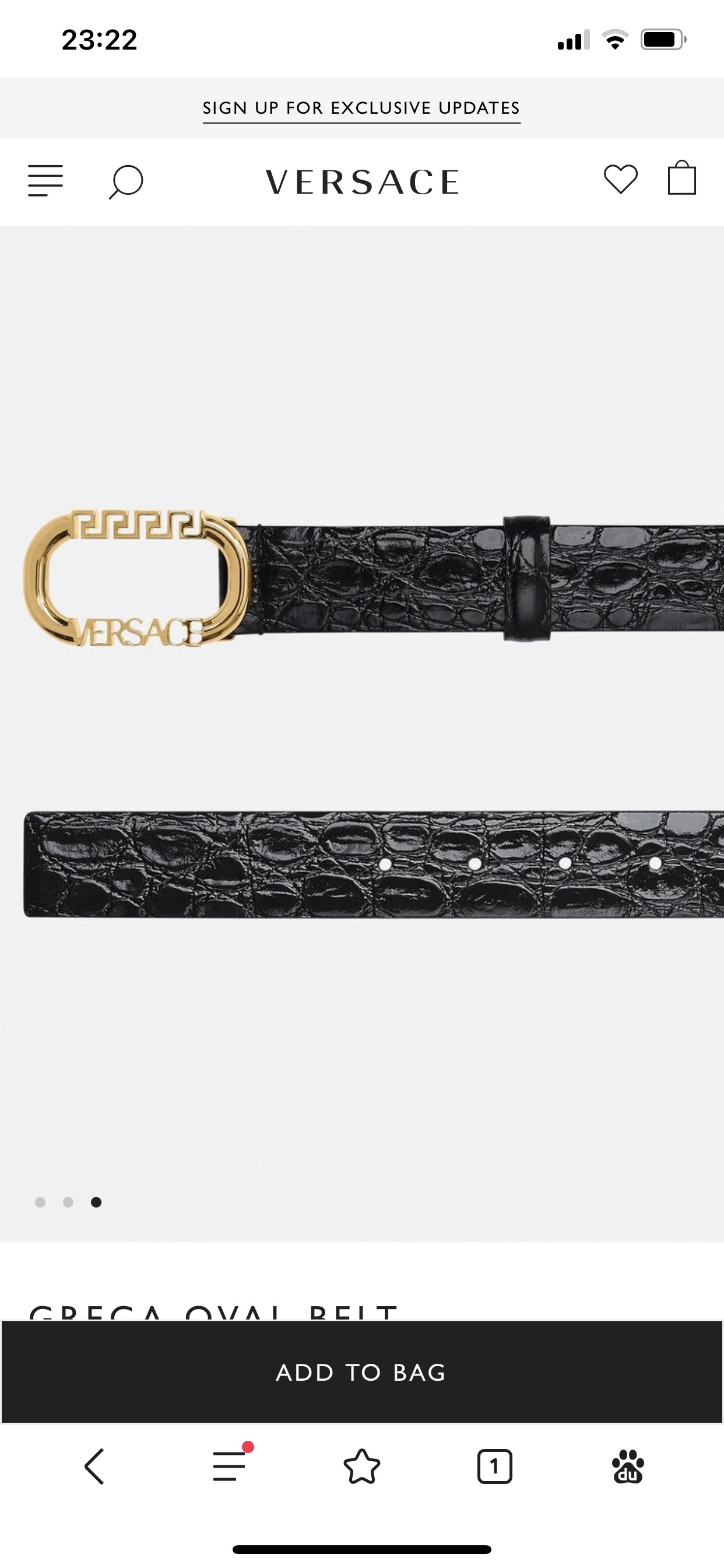 [Versace Belts]VersaceBroadband 3.8cmVERSACE This belt is made of high-qual
