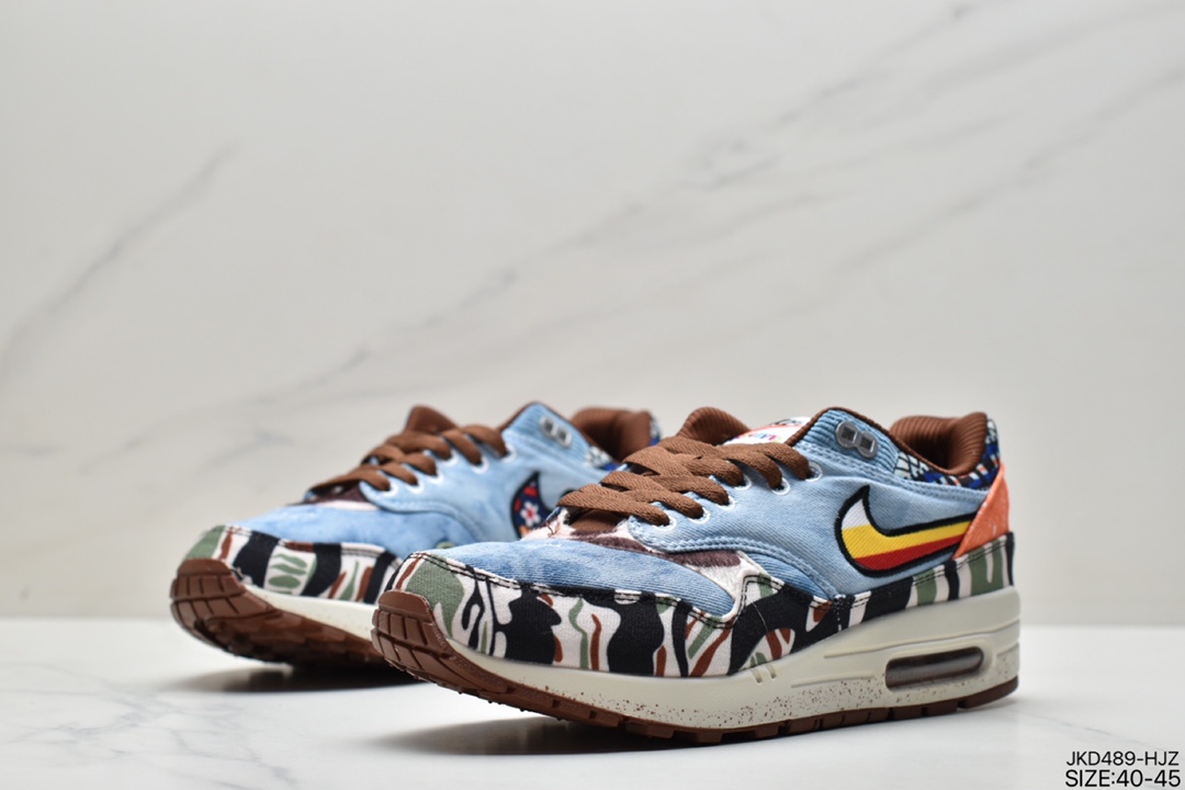 170 真标Patta x Nike Air Max 1“Monarch”复古休闲跑步鞋AH8145