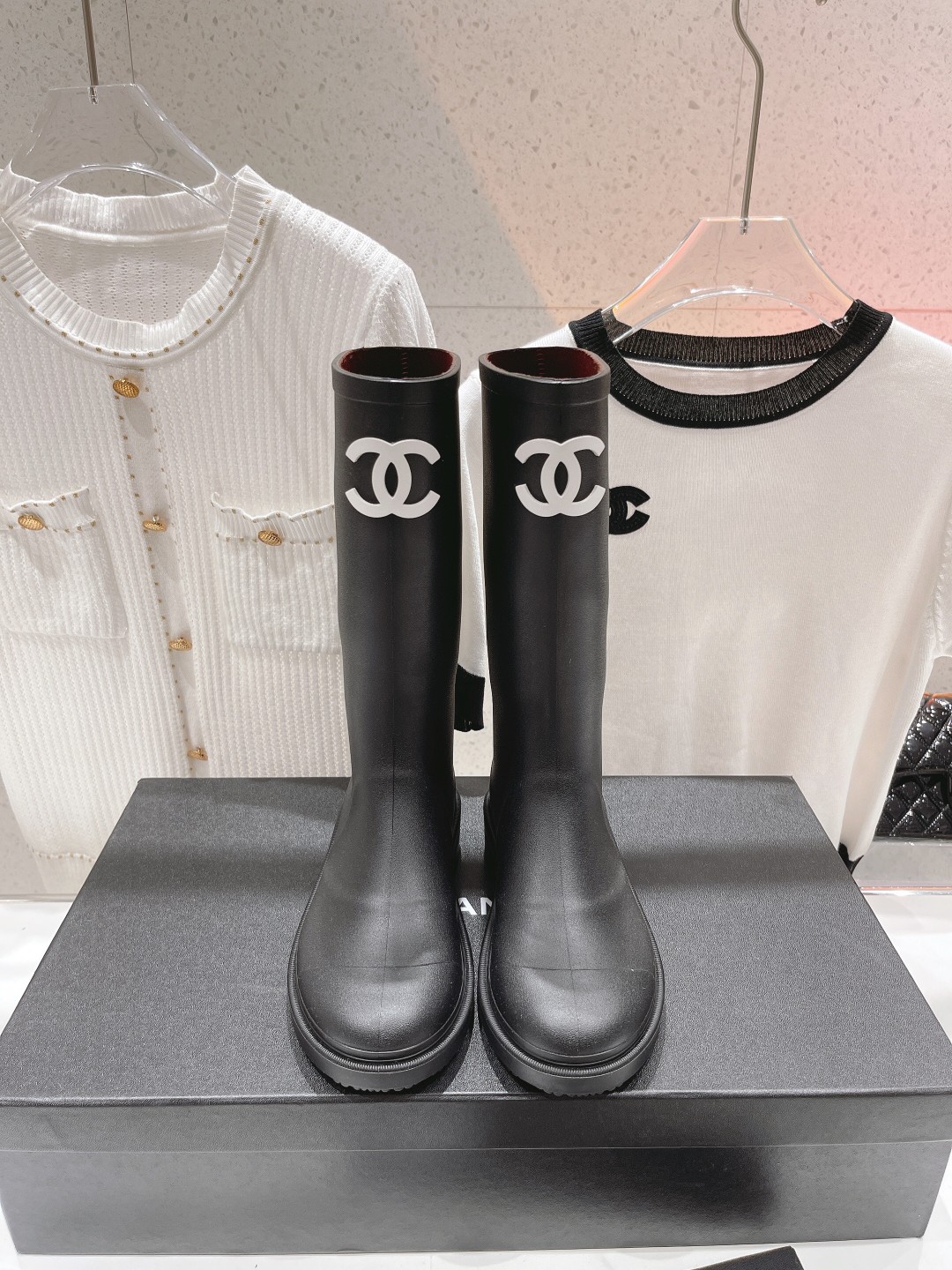 高版本出厂价 （已升级无缝版本） Chanel*香奈儿F036 小香2026ss爆款长靴雨靴 Vanta