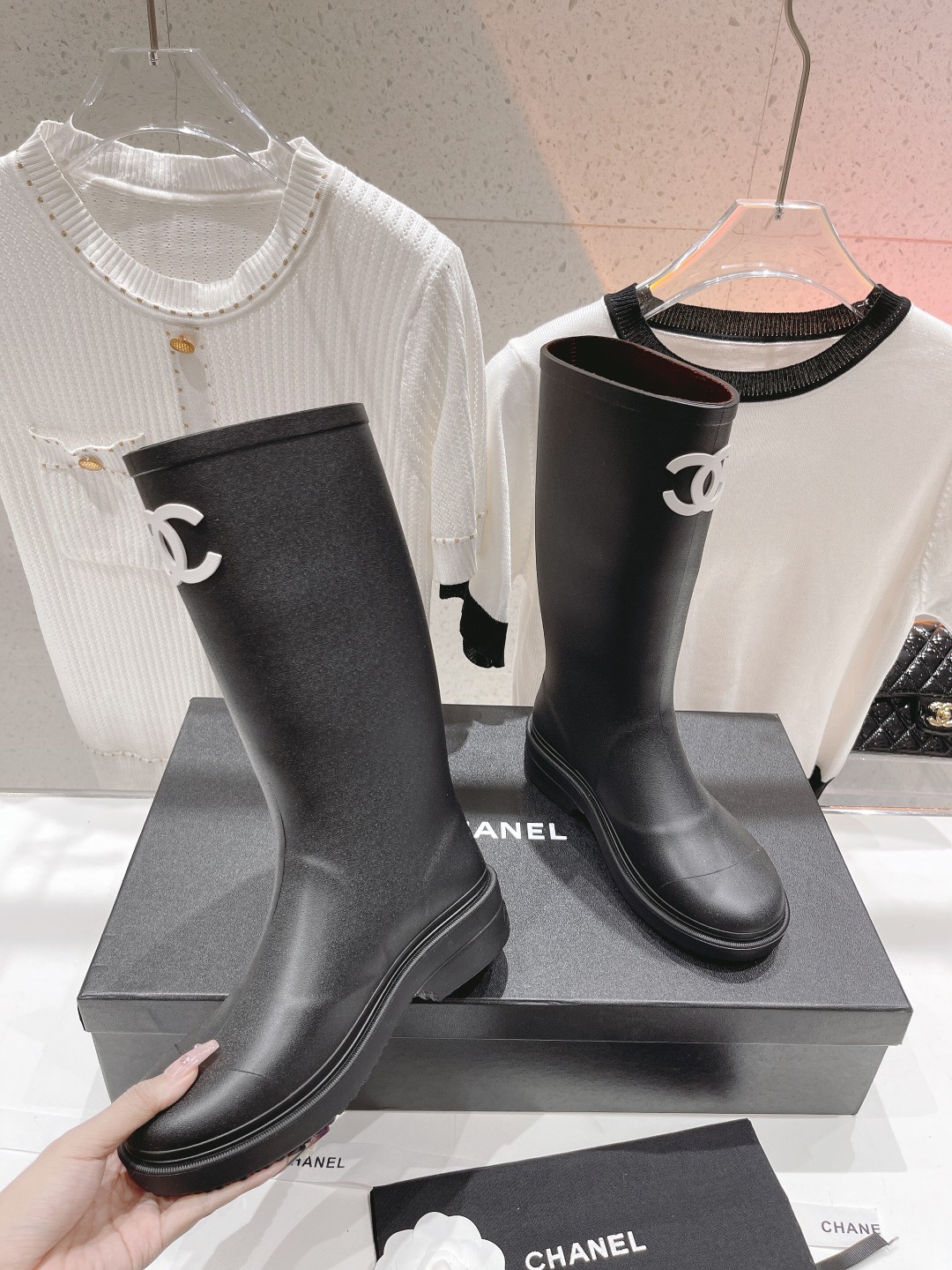 高版本出厂价 （已升级无缝版本） Chanel*香奈儿F036 小香2026ss爆款长靴雨靴 Vanta