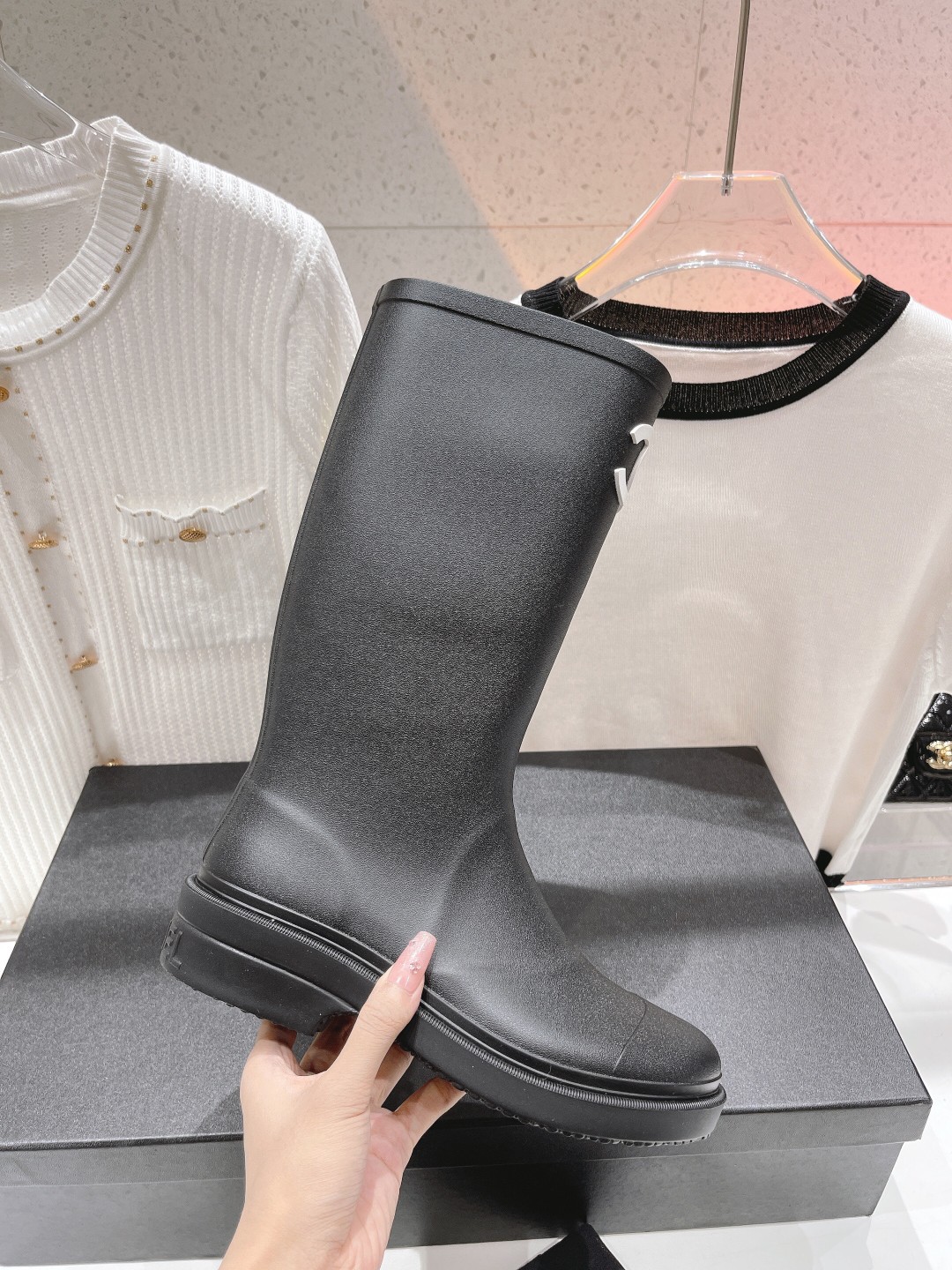 高版本出厂价 （已升级无缝版本） Chanel*香奈儿F036 小香2026ss爆款长靴雨靴 Vanta