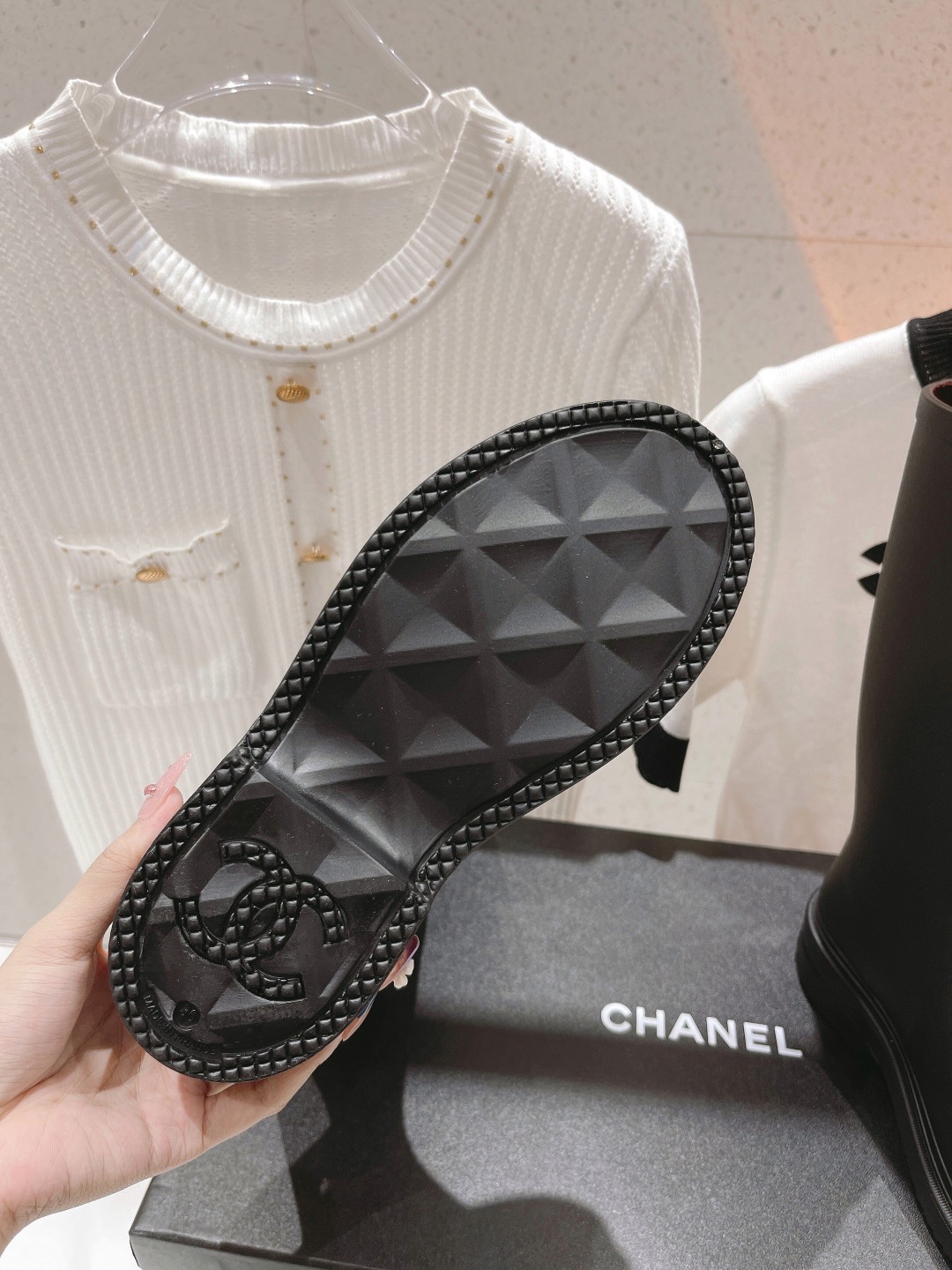 高版本出厂价 （已升级无缝版本） Chanel*香奈儿F036 小香2026ss爆款长靴雨靴 Vanta