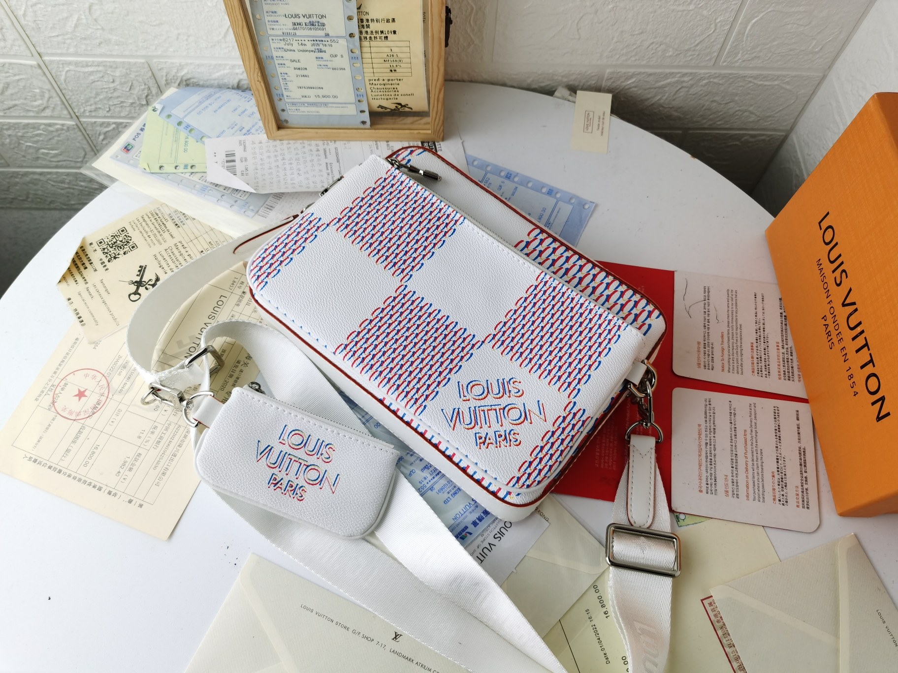 ルイ・ヴィトン M69443 白 新作 Trio メッセンジャーバッグ