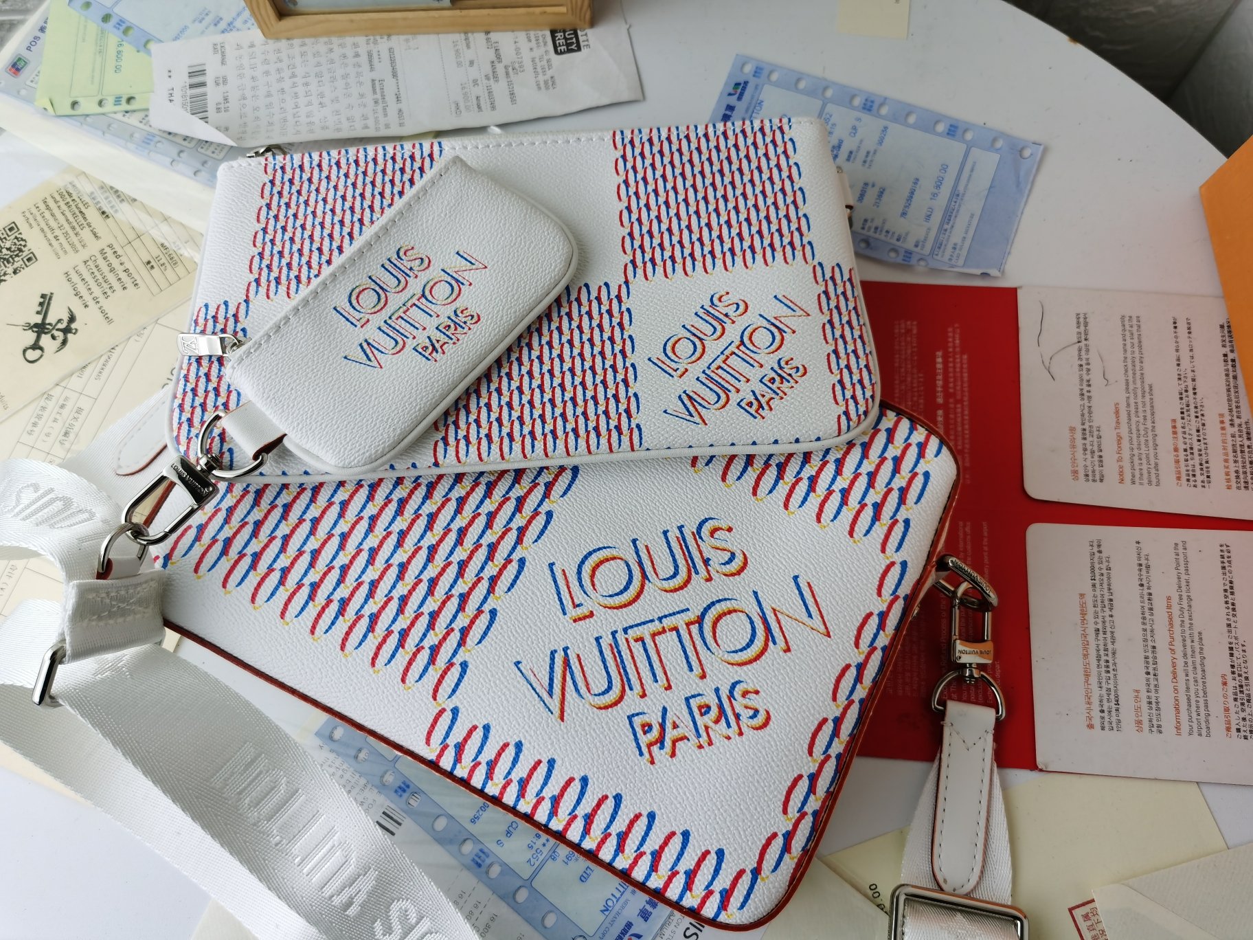 ルイ・ヴィトン M69443 白 新作 Trio メッセンジャーバッグ