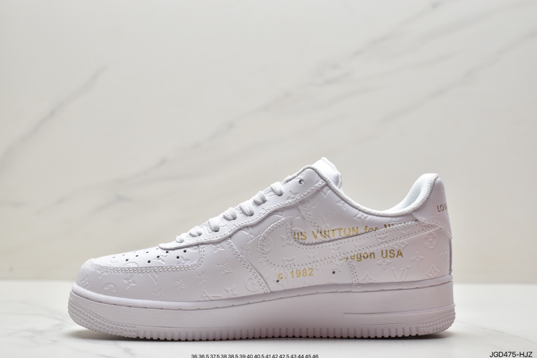 180 路易威登 LV×Nike Air Force 1 Low 07 空军一号 纯白花纹 LV3369-100-莆田鞋,莆田鞋货源,高仿鞋,高仿鞋货源,安福档口,莆田高仿鞋,莆田鞋批发,高仿鞋批发,莆田高仿运动鞋,高仿运动鞋,莆田运动鞋 180 路易威登 LV×Nike Air Force 1 Low 07 空军一号 纯白花纹 LV3369-100