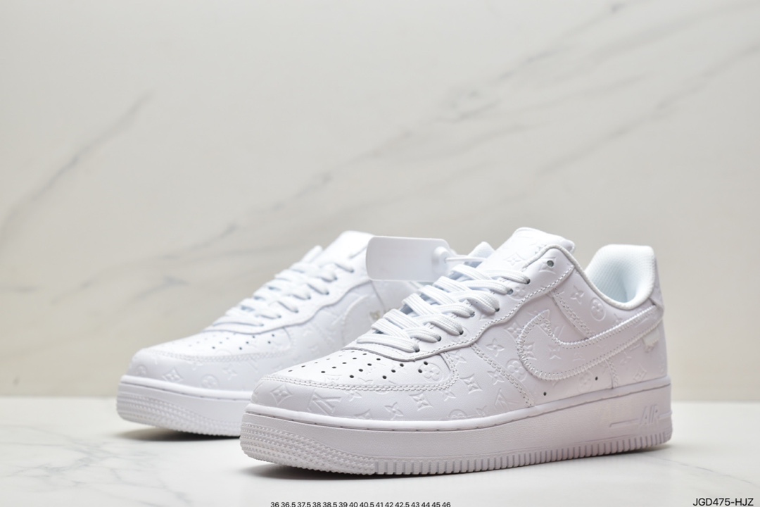 180 路易威登 LV×Nike Air Force 1 Low 07 空军一号 纯白花纹 LV3369-100-莆田鞋,莆田鞋货源,高仿鞋,高仿鞋货源,安福档口,莆田高仿鞋,莆田鞋批发,高仿鞋批发,莆田高仿运动鞋,高仿运动鞋,莆田运动鞋 180 路易威登 LV×Nike Air Force 1 Low 07 空军一号 纯白花纹 LV3369-100
