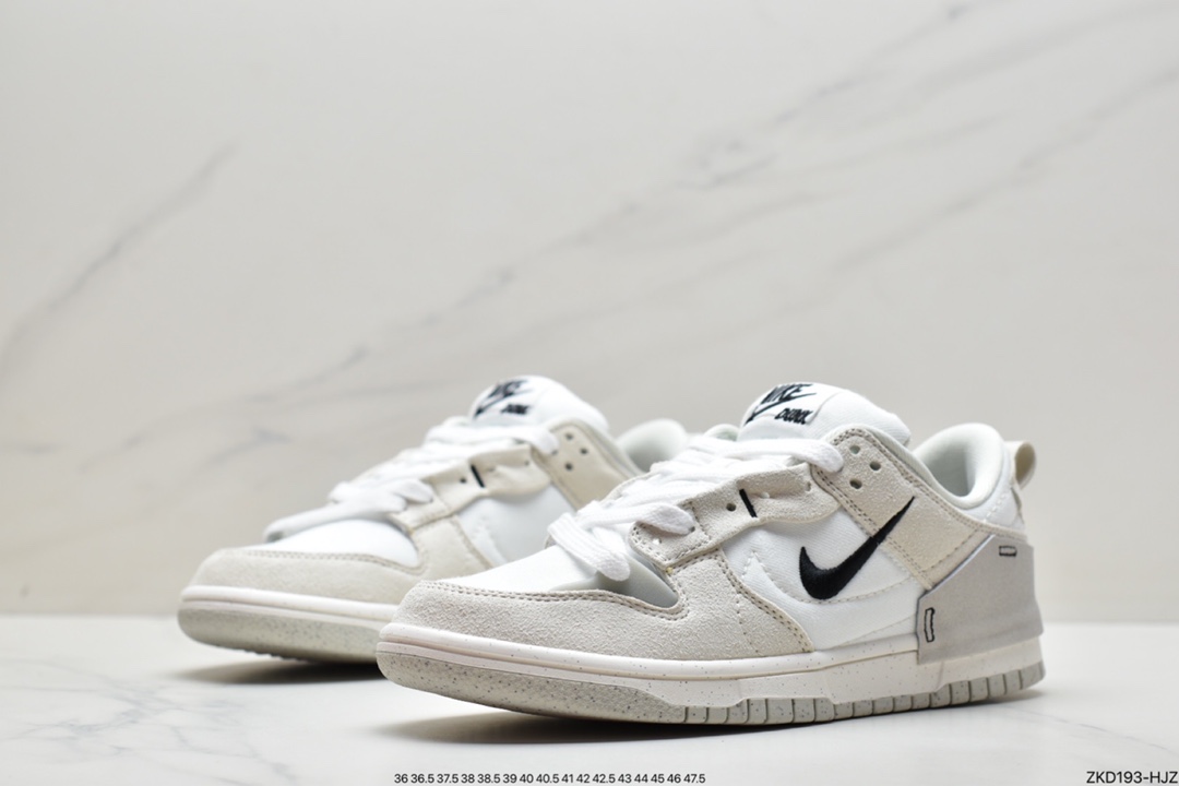 270 耐克 Nike Dunk Low Disrupt 2“Pale lvory” 奶油白粉勾内侧的 DH4402-100