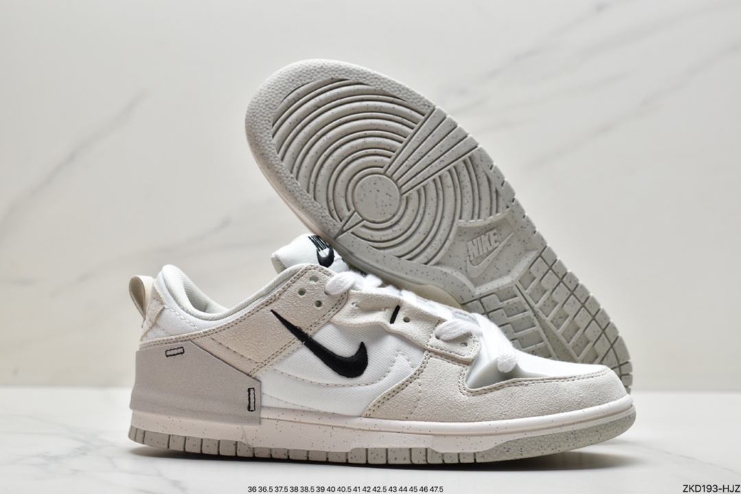 270 耐克 Nike Dunk Low Disrupt 2“Pale lvory” 奶油白粉勾内侧的 DH4402-100