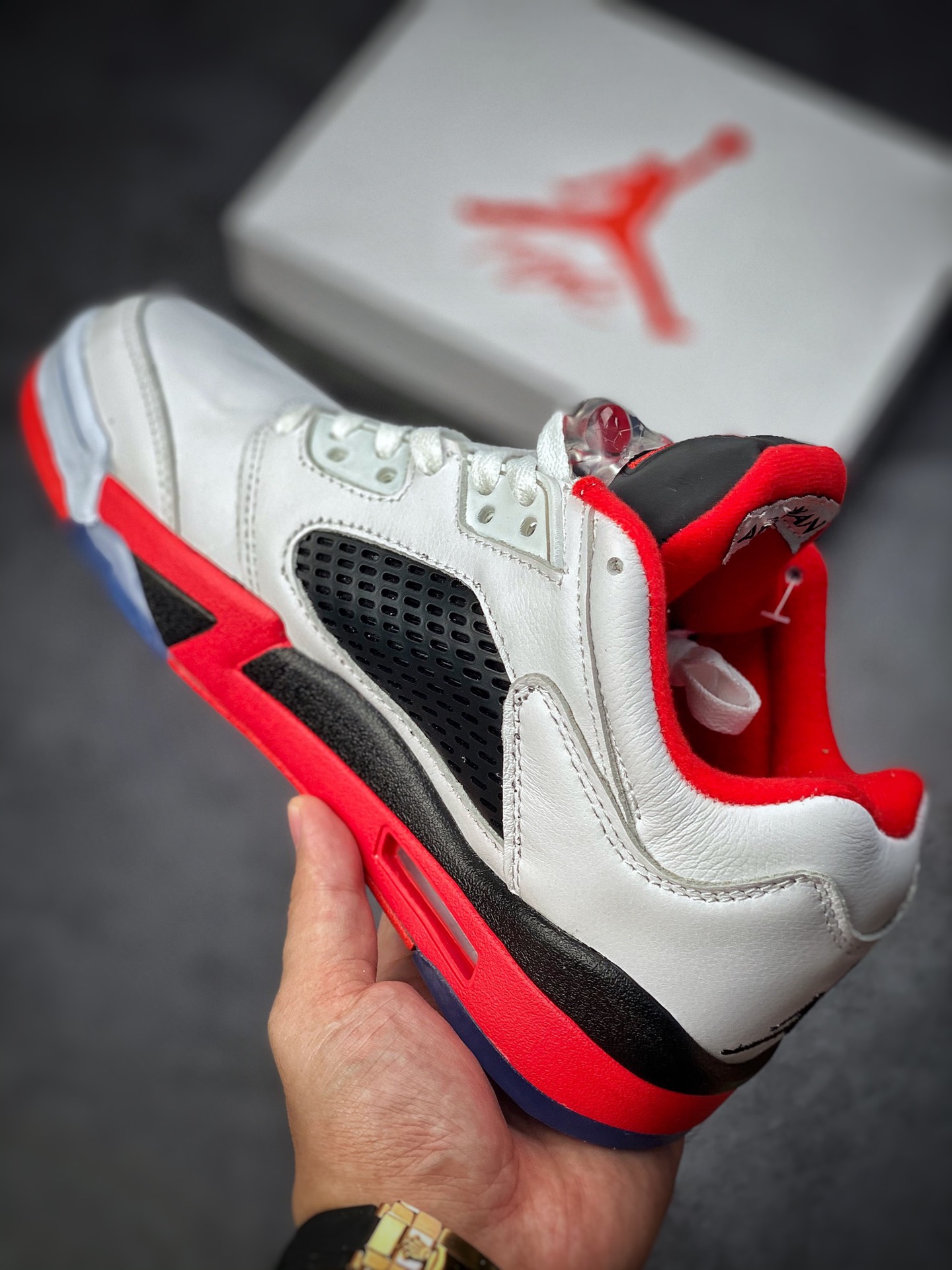 260 Air Jordan 5 Retro Low 火焰白红 314338-101
