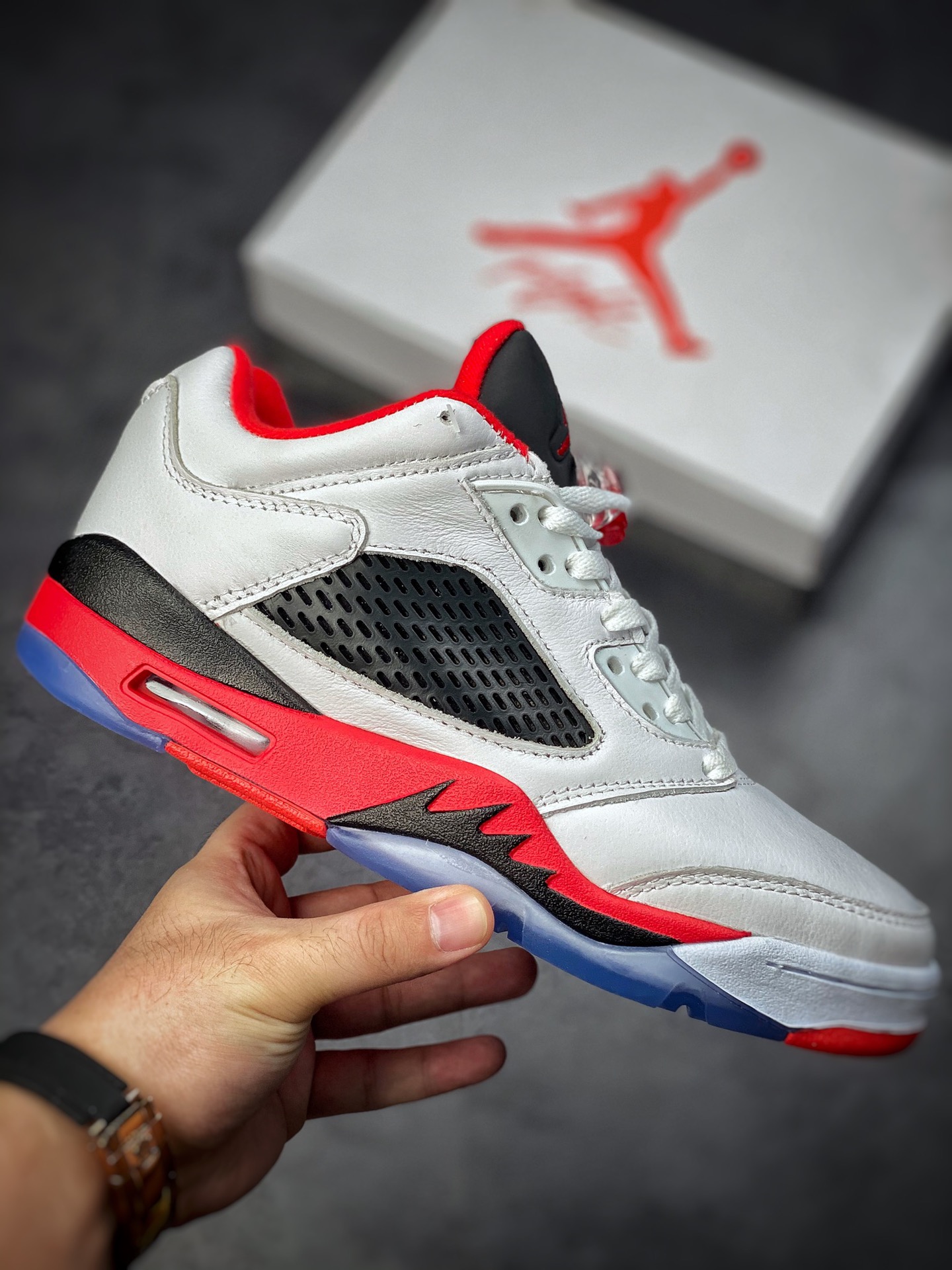 260 Air Jordan 5 Retro Low 火焰白红 314338-101