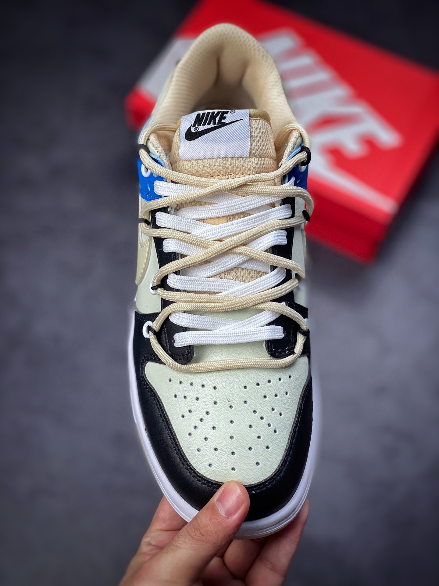 190 Nike Dunk SB Low 黑蓝绑带 原装头层材料 DJ6183-100