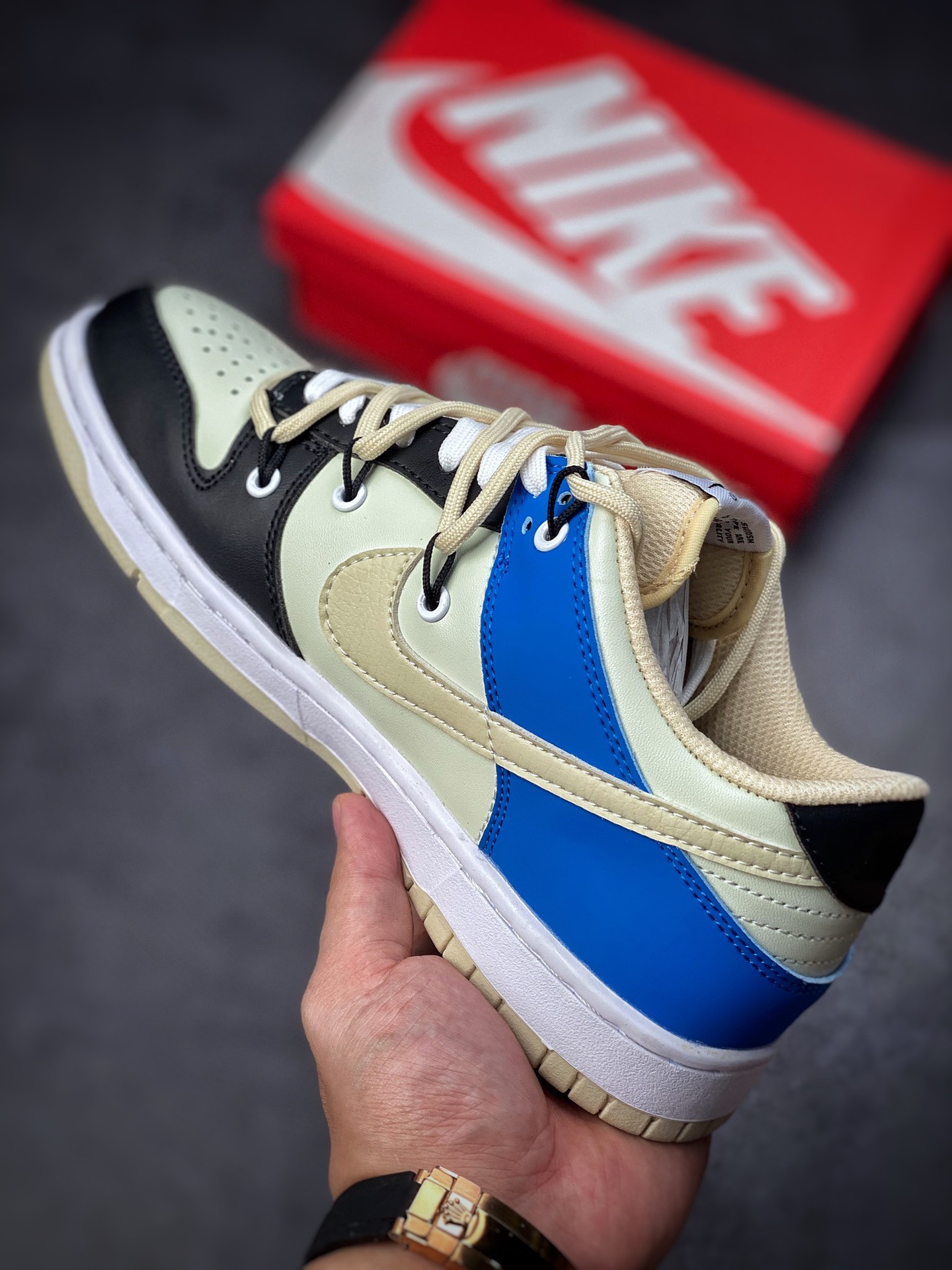 190 Nike Dunk SB Low 黑蓝绑带 原装头层材料 DJ6183-100