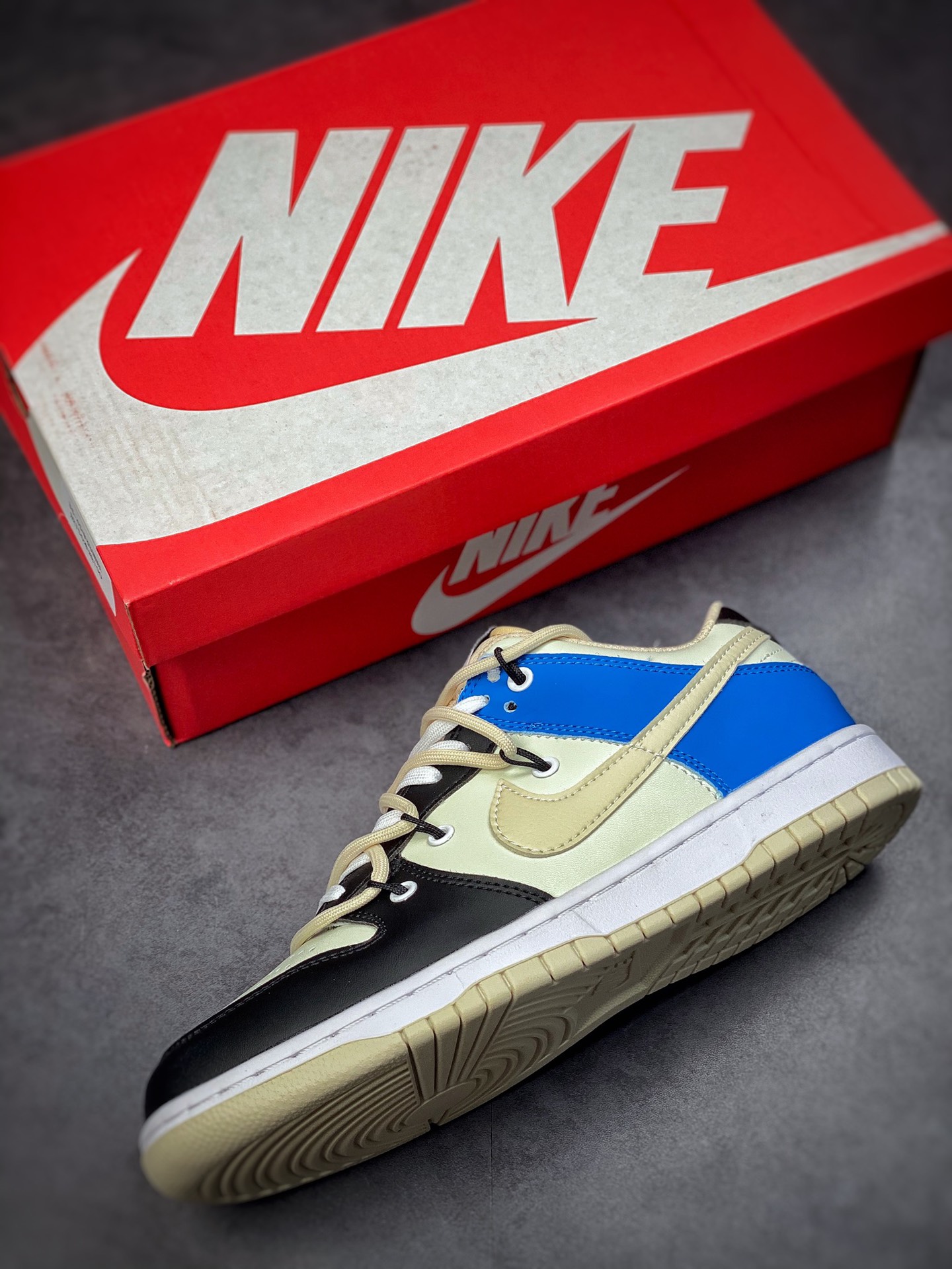 190 Nike Dunk SB Low 黑蓝绑带 原装头层材料 DJ6183-100